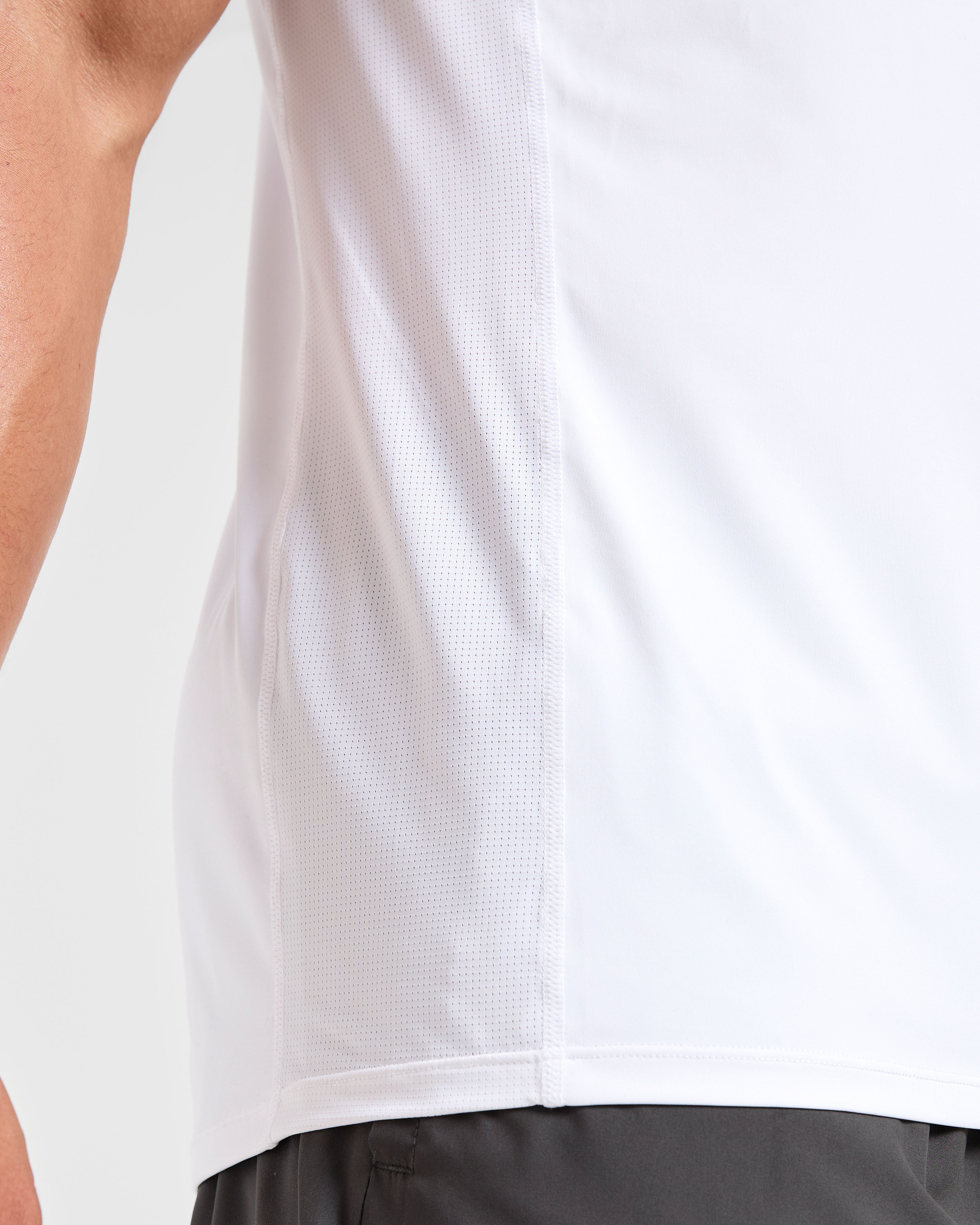 Compression Relaxed T Shirt - Wit