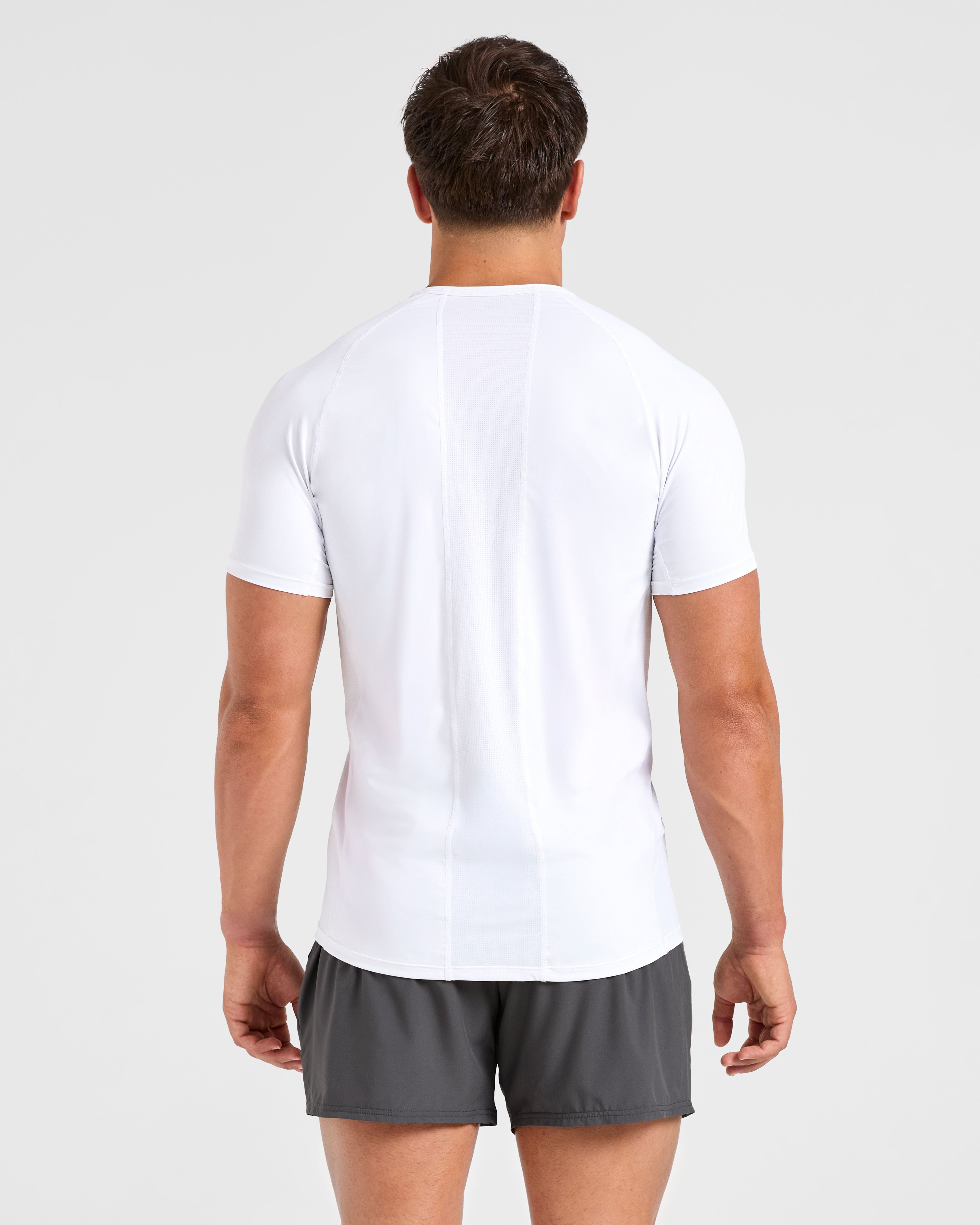 Compression Relaxed T Shirt - Wit