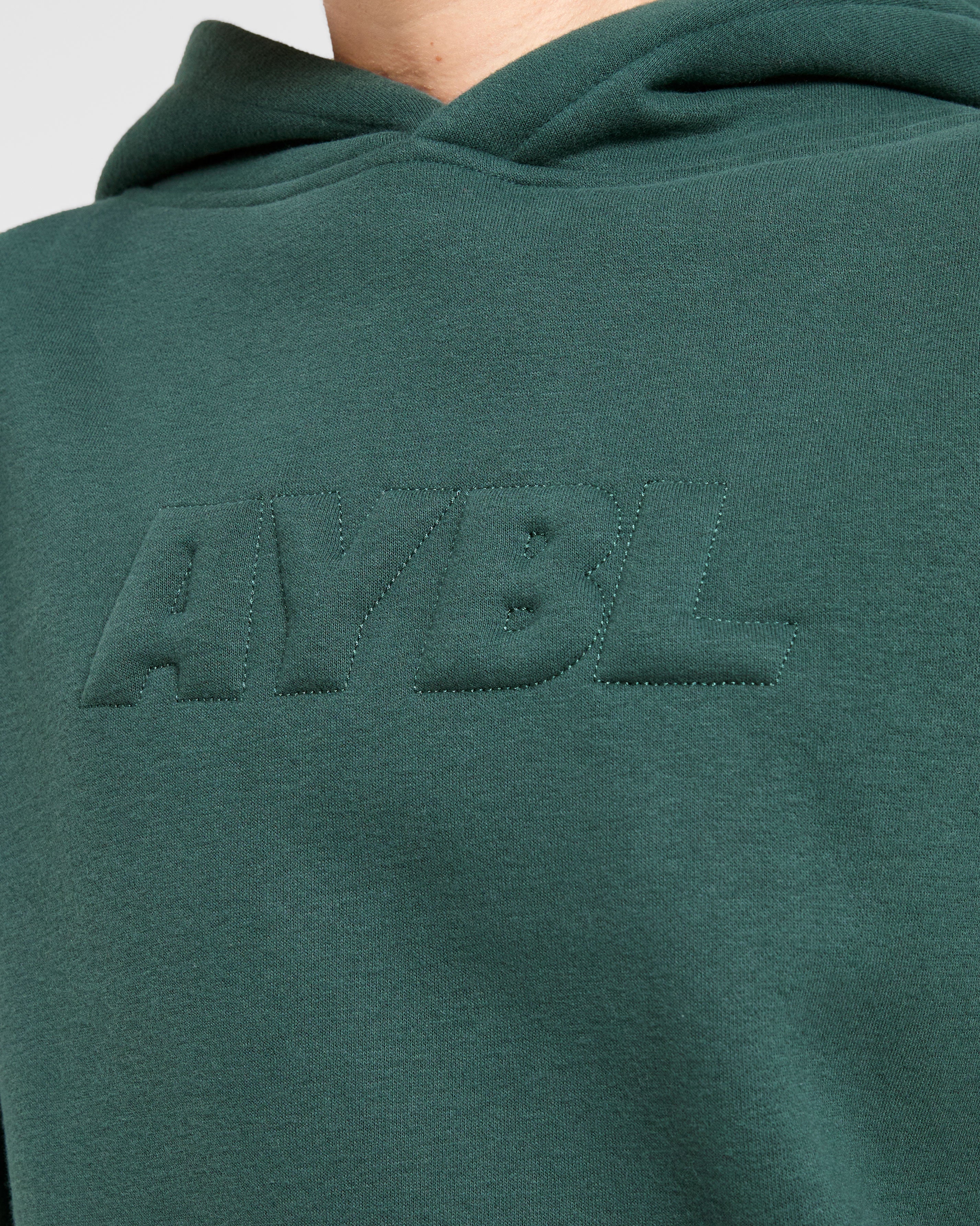 Classic Plush Oversized Hoodie - Pine Groen