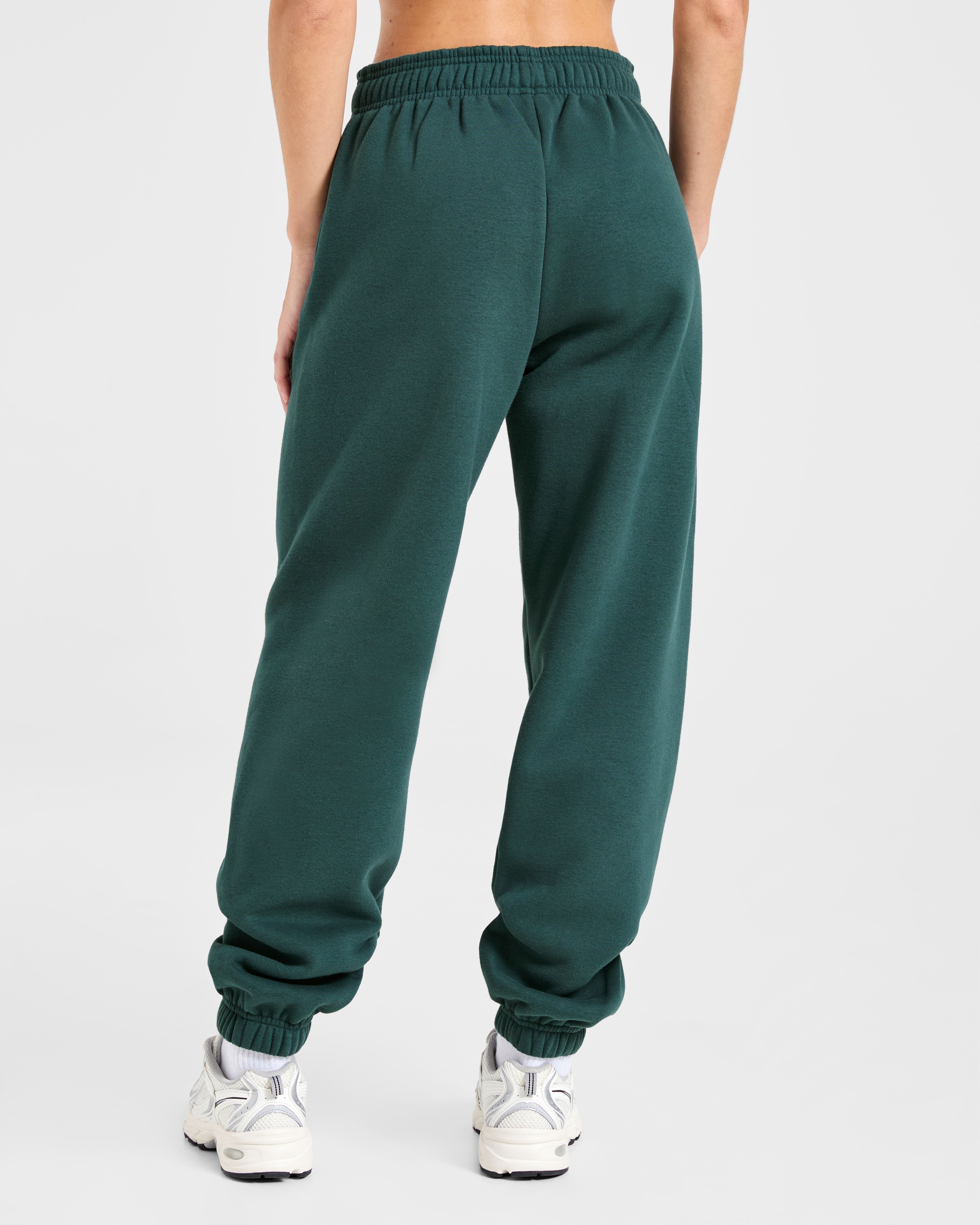 Classic Plush Oversized Joggers - Pine Groen