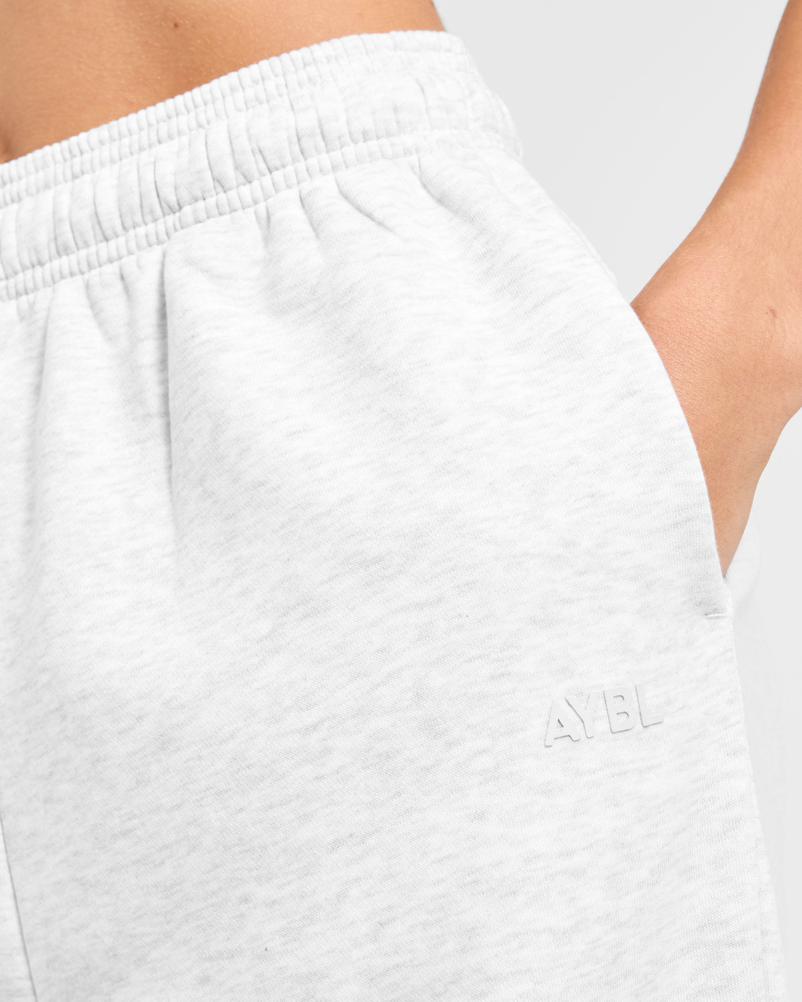 Lifestyle Oversized Straight Leg Joggers - Heather Grijs
