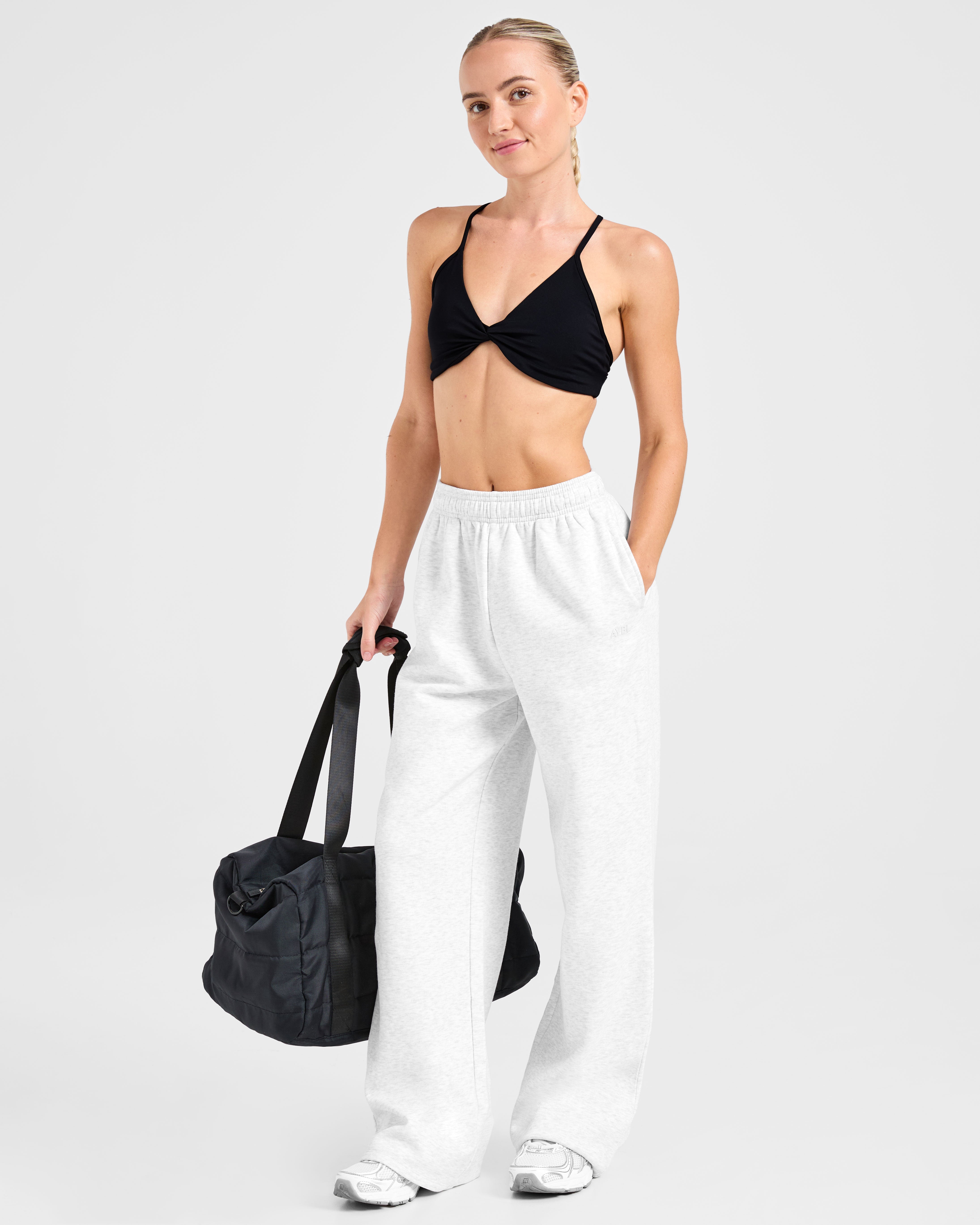 Lifestyle Oversized Straight Leg Joggers - Heather Grijs