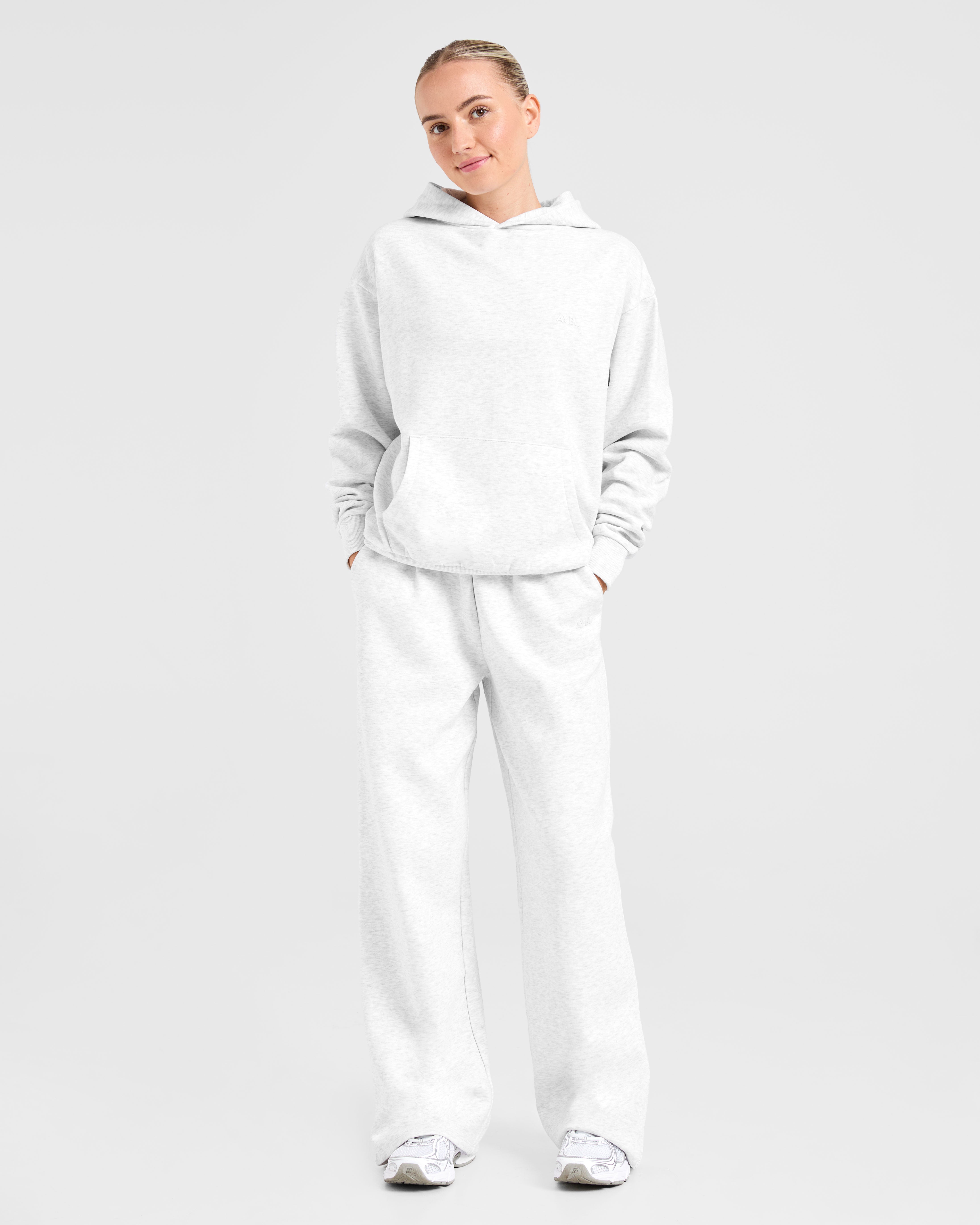 Lifestyle Oversized Straight Leg Joggers - Heather Grijs