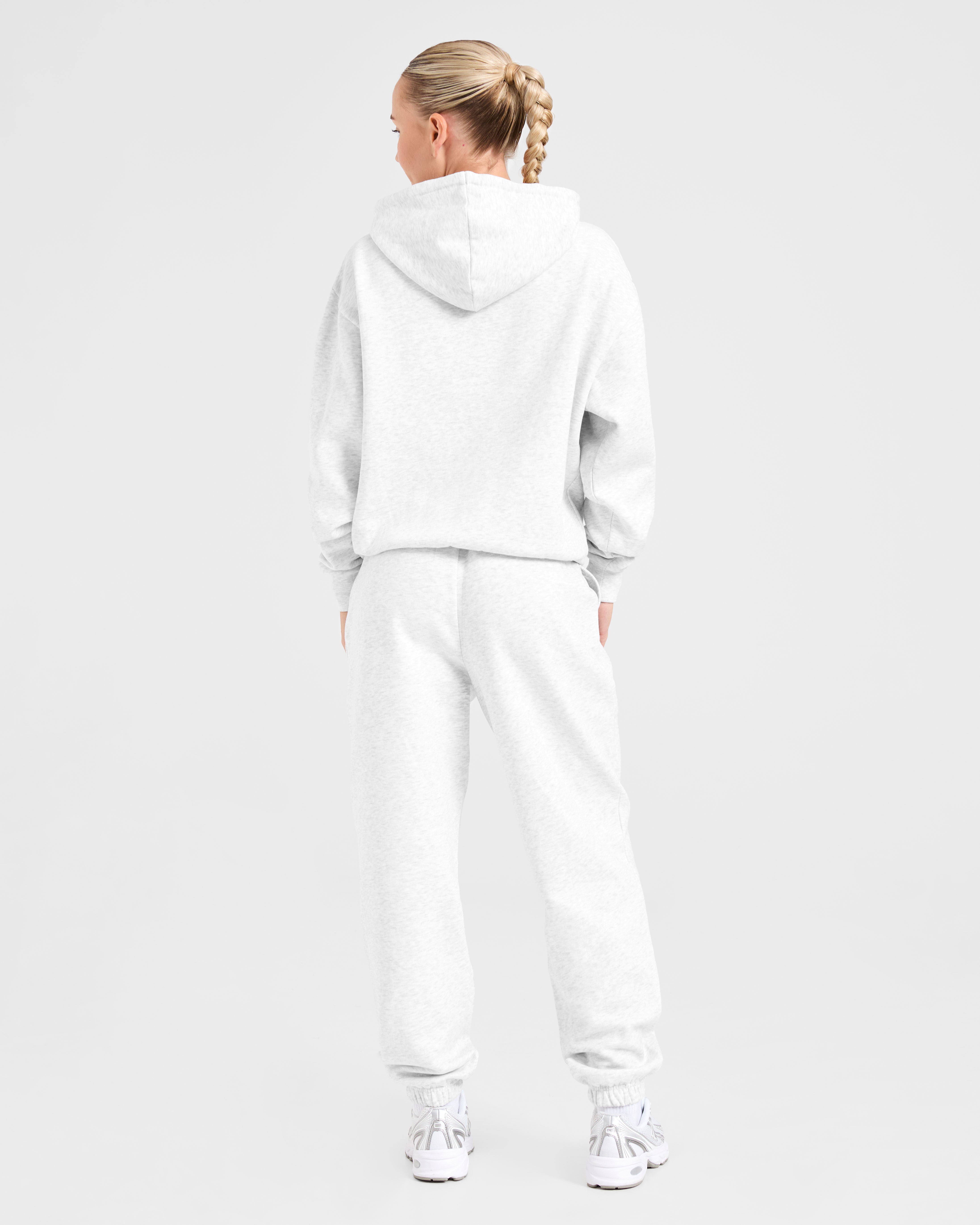 Lifestyle Oversized Zip Up Hoodie - Heather Grijs