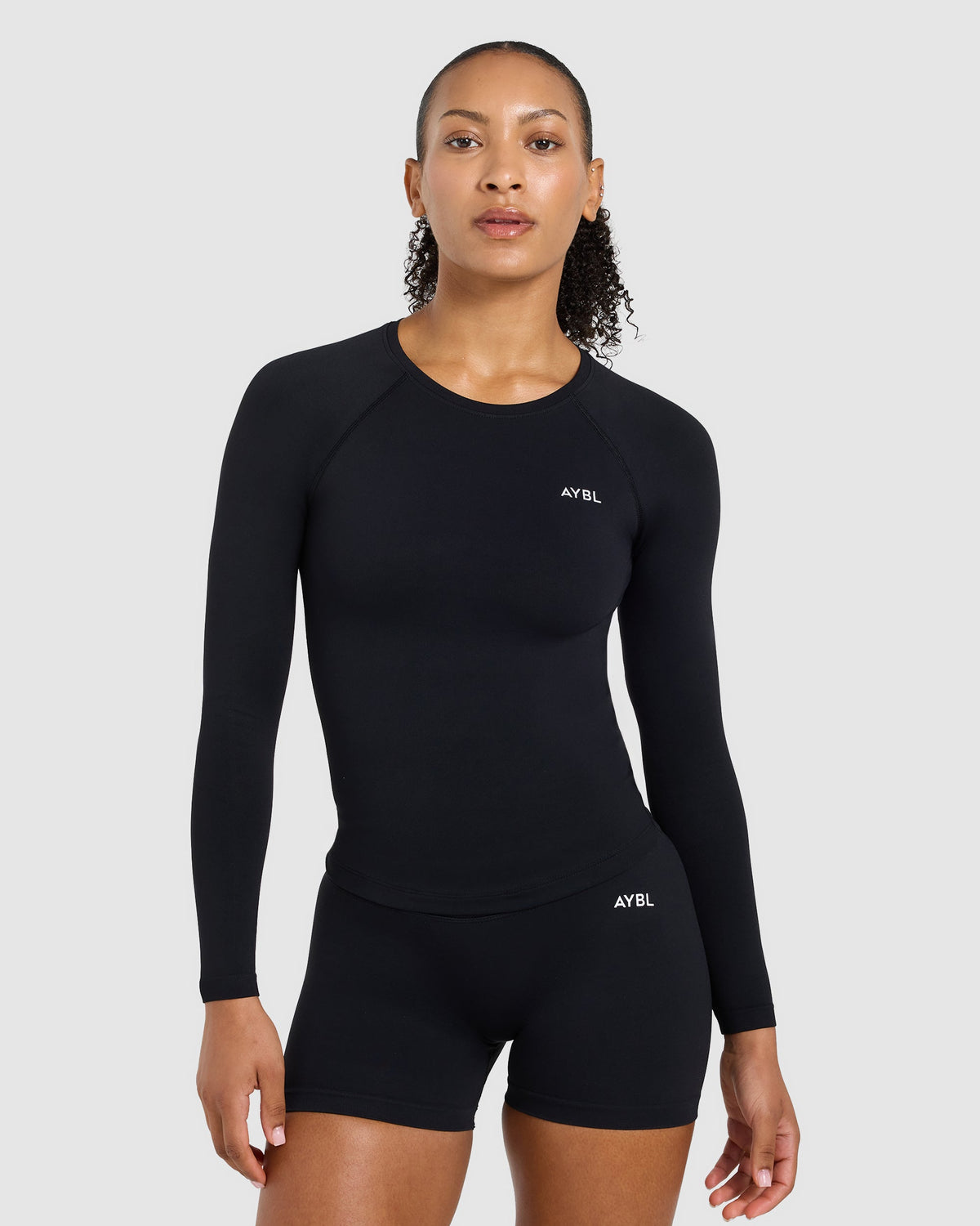 Enhance Seamless Long Sleeve Top - Zwart