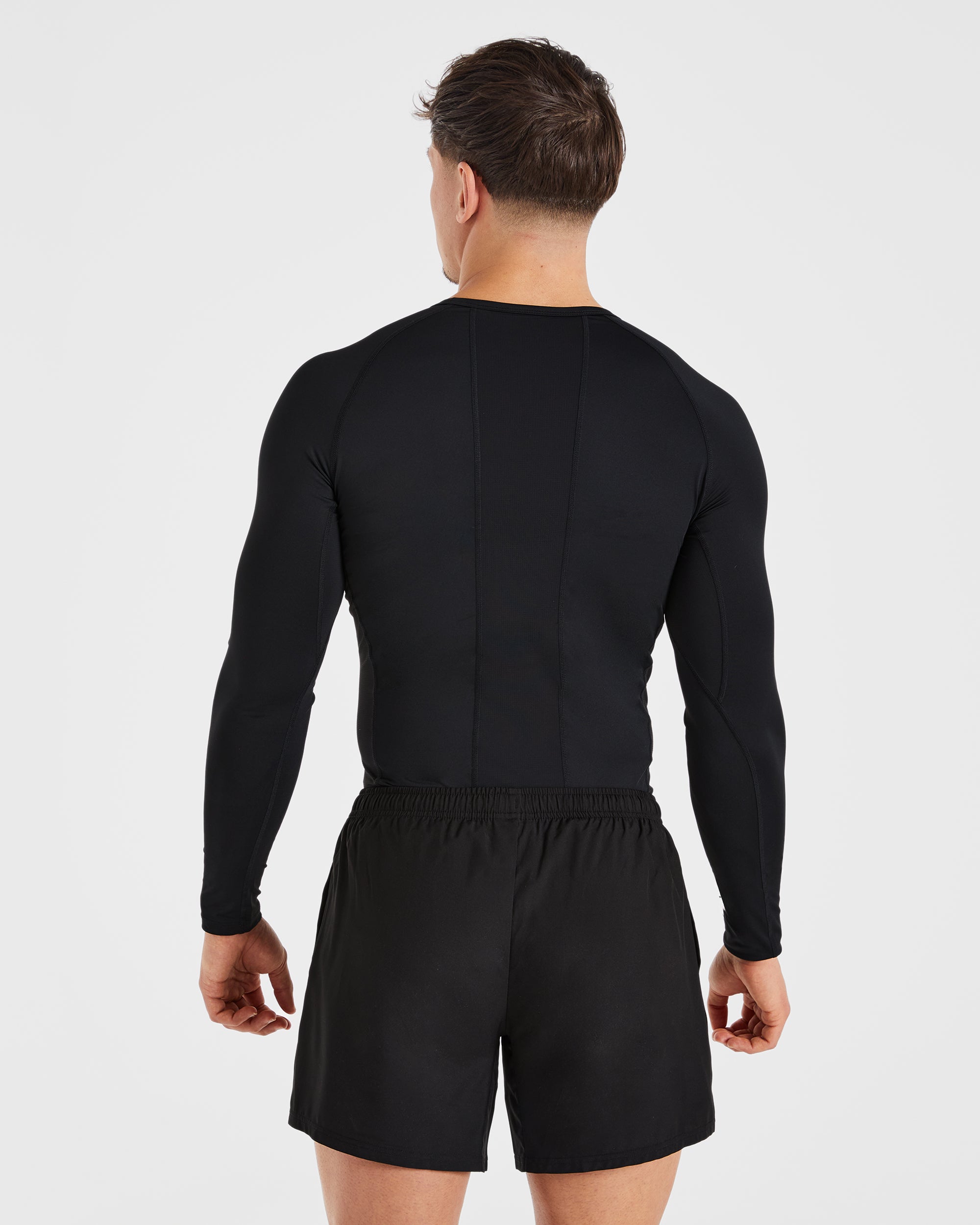 Compression Long Sleeve T Shirt - Zwart