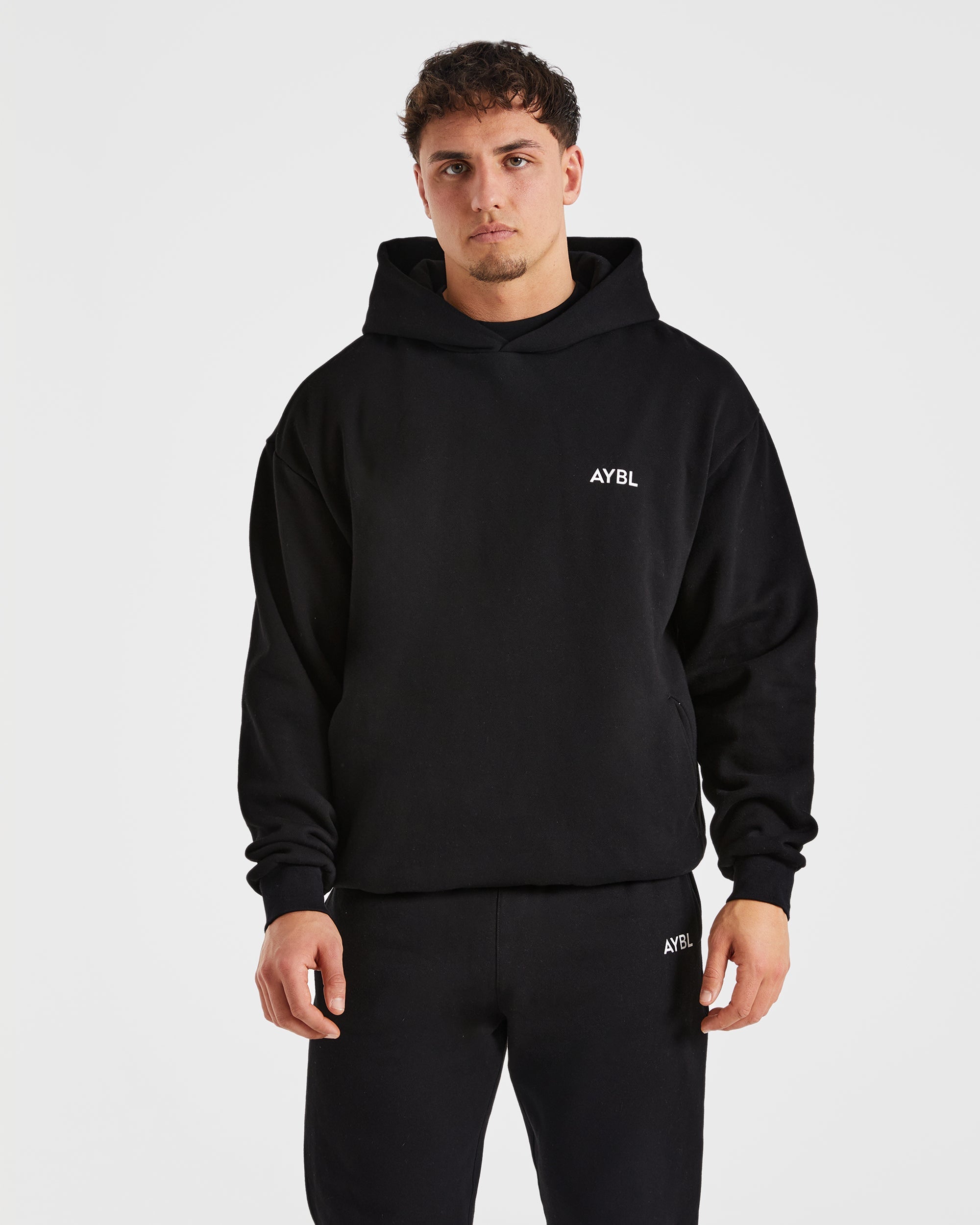 Essential Oversized Hoodie Zwart