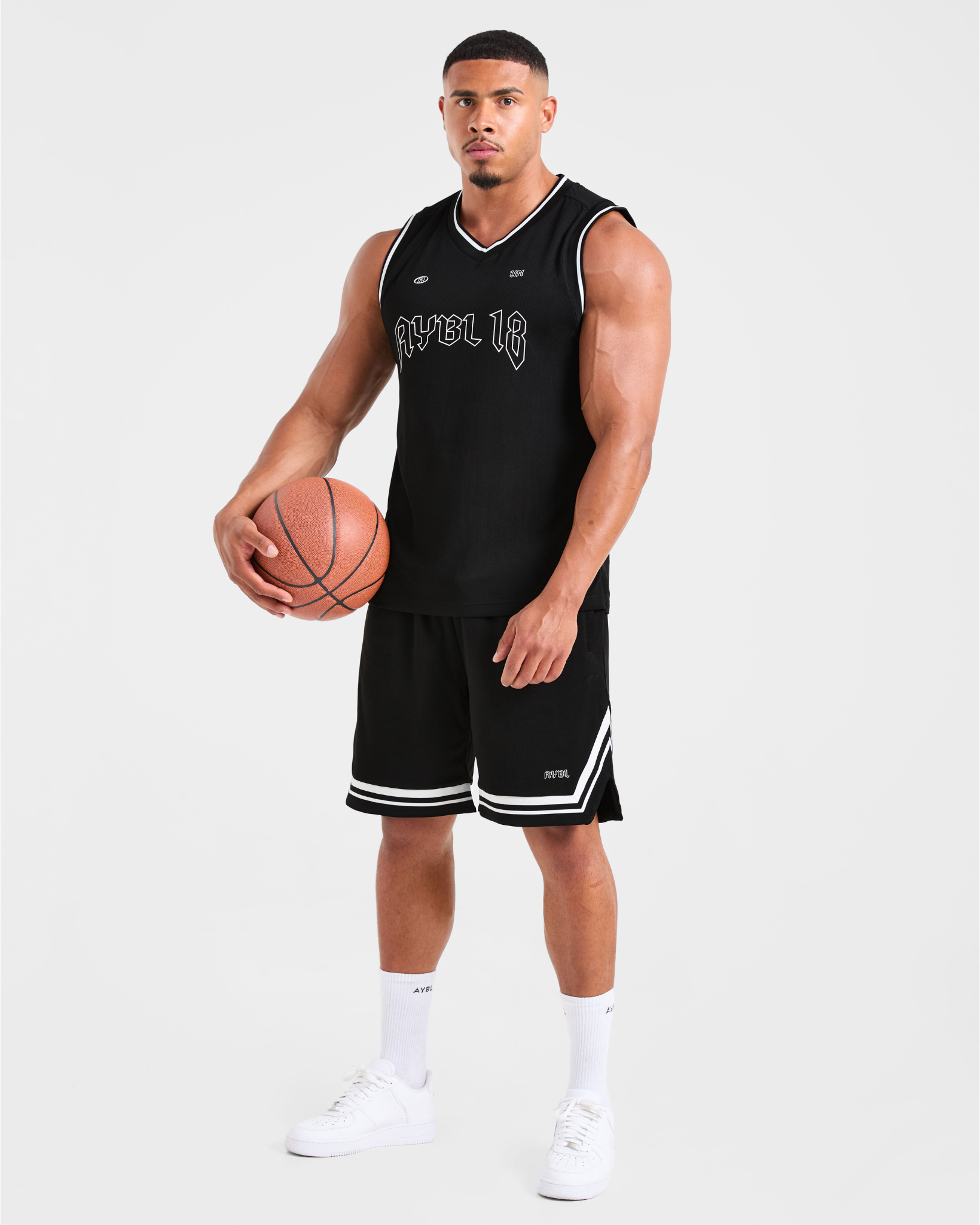 Rebound Stripe Shorts - Zwart