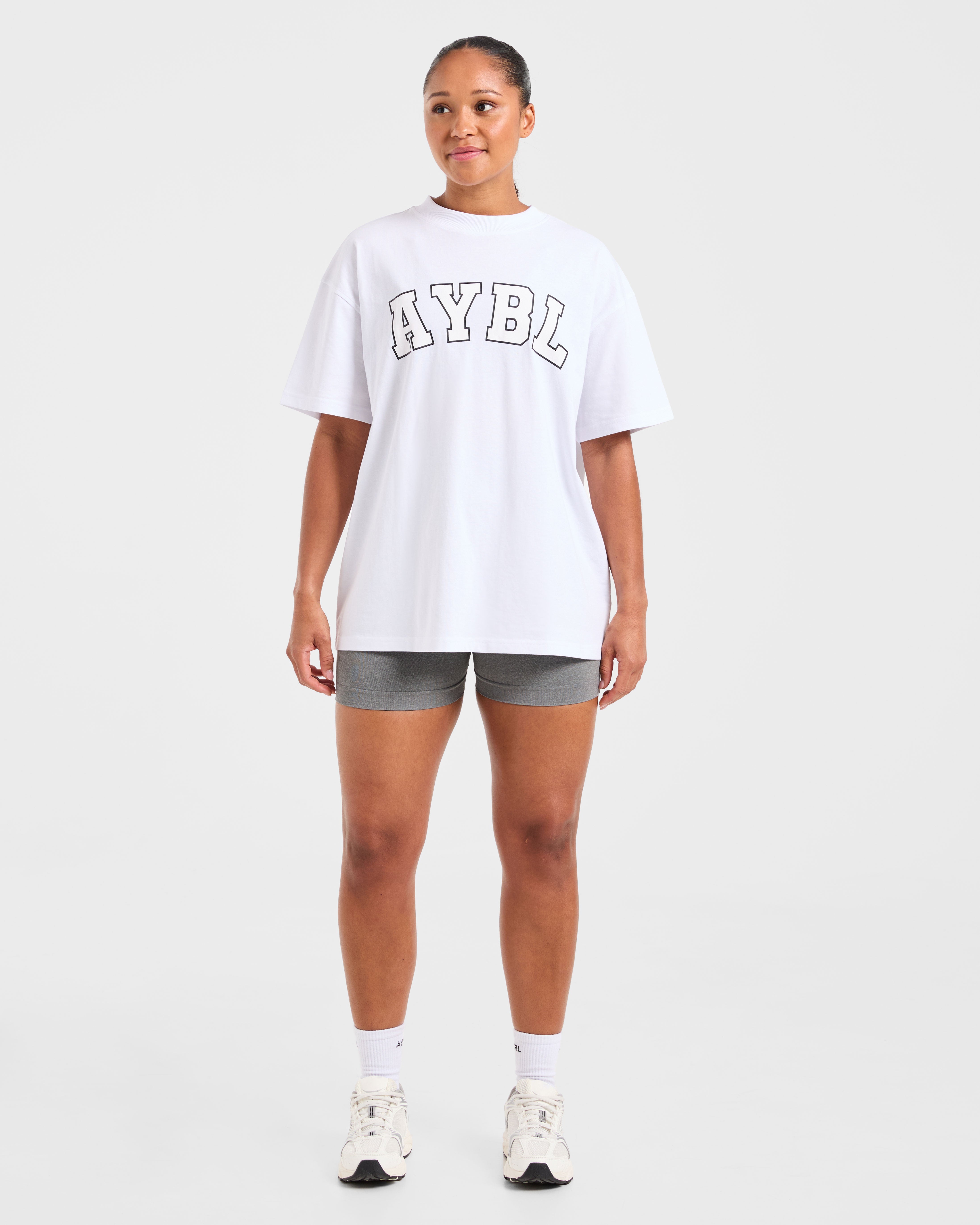 Varsity 2.0 Oversized T Shirt - Wit