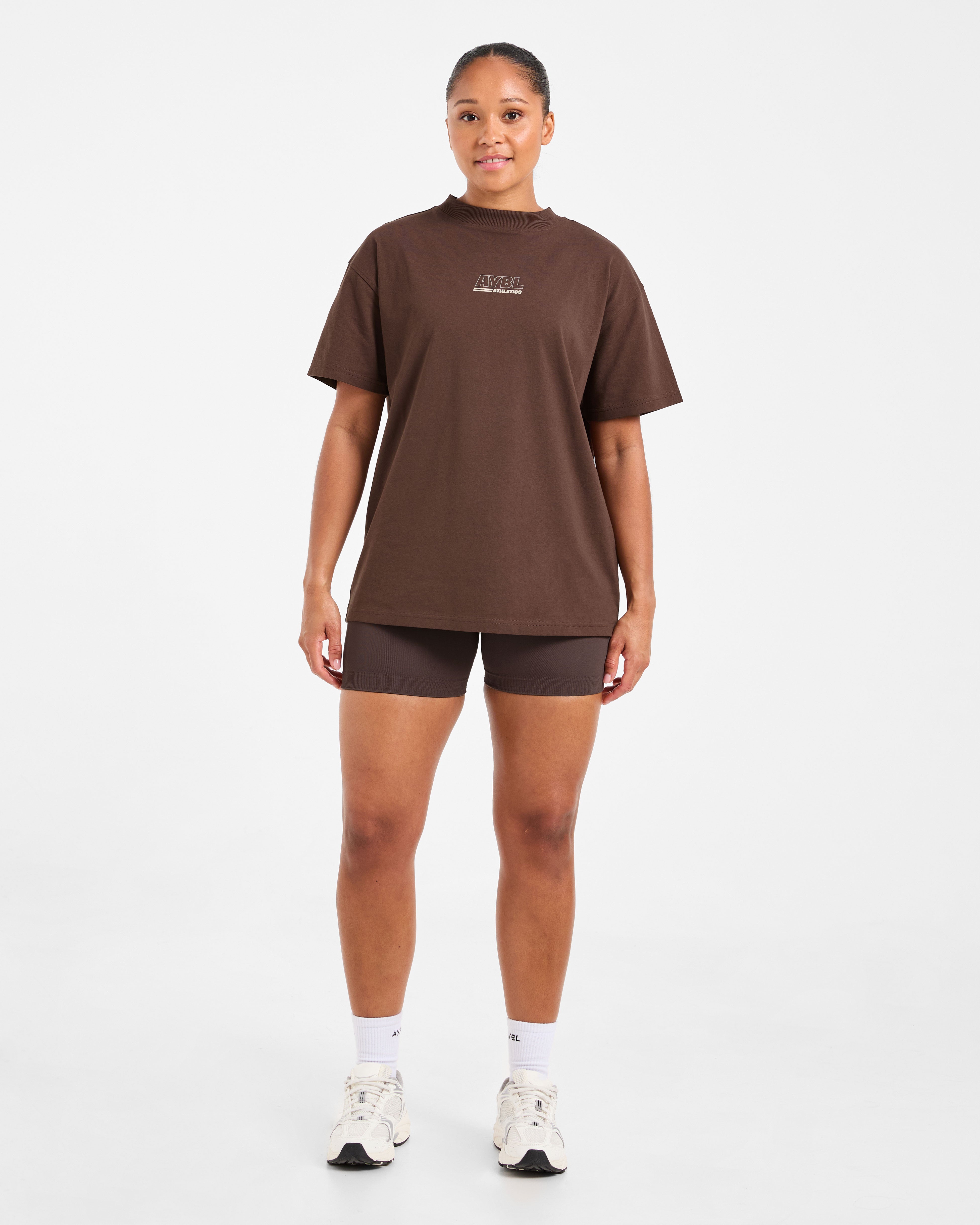 Athletics Track Oversized T Shirt - Bruin/Zand