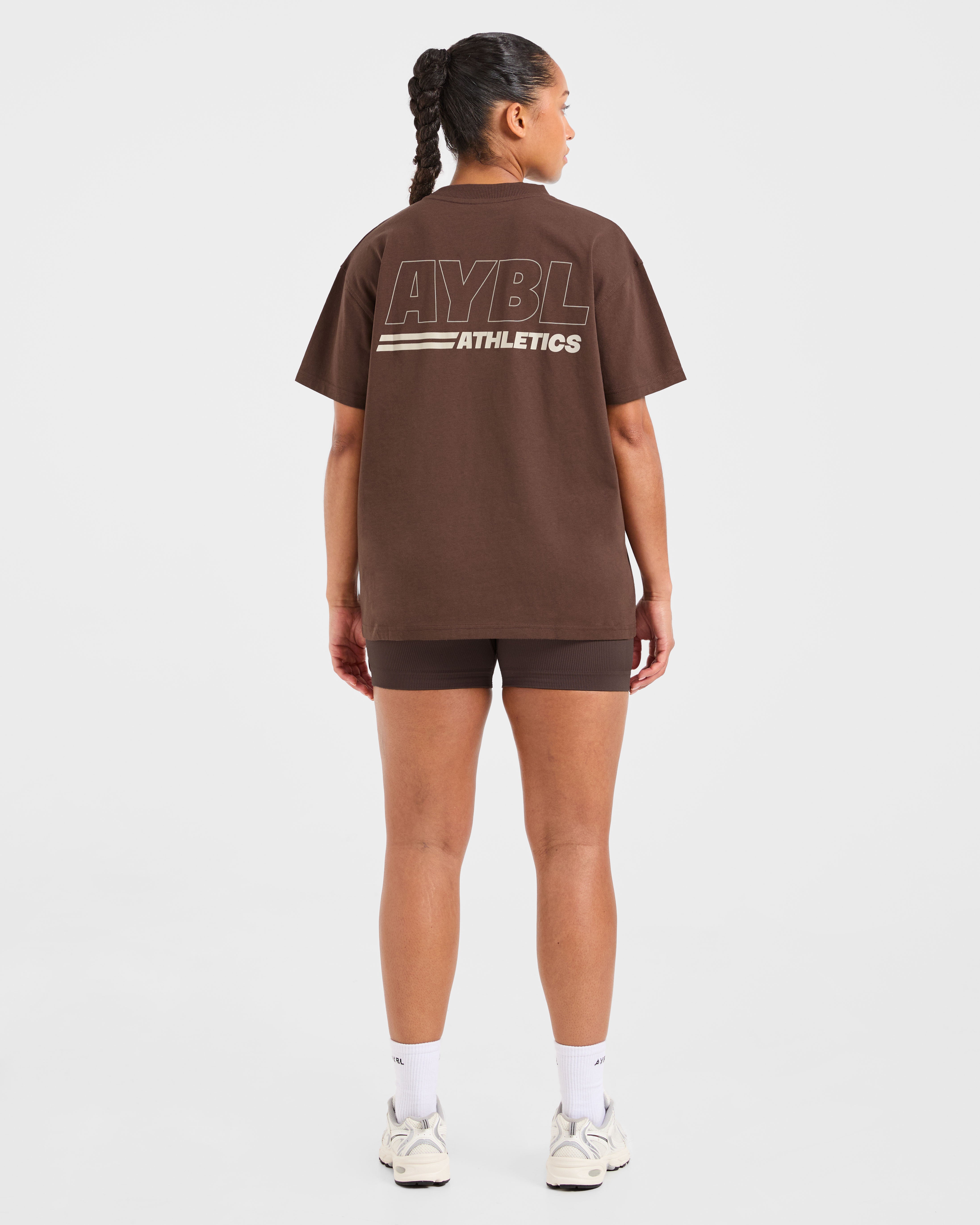 Athletics Track Oversized T Shirt - Bruin/Zand