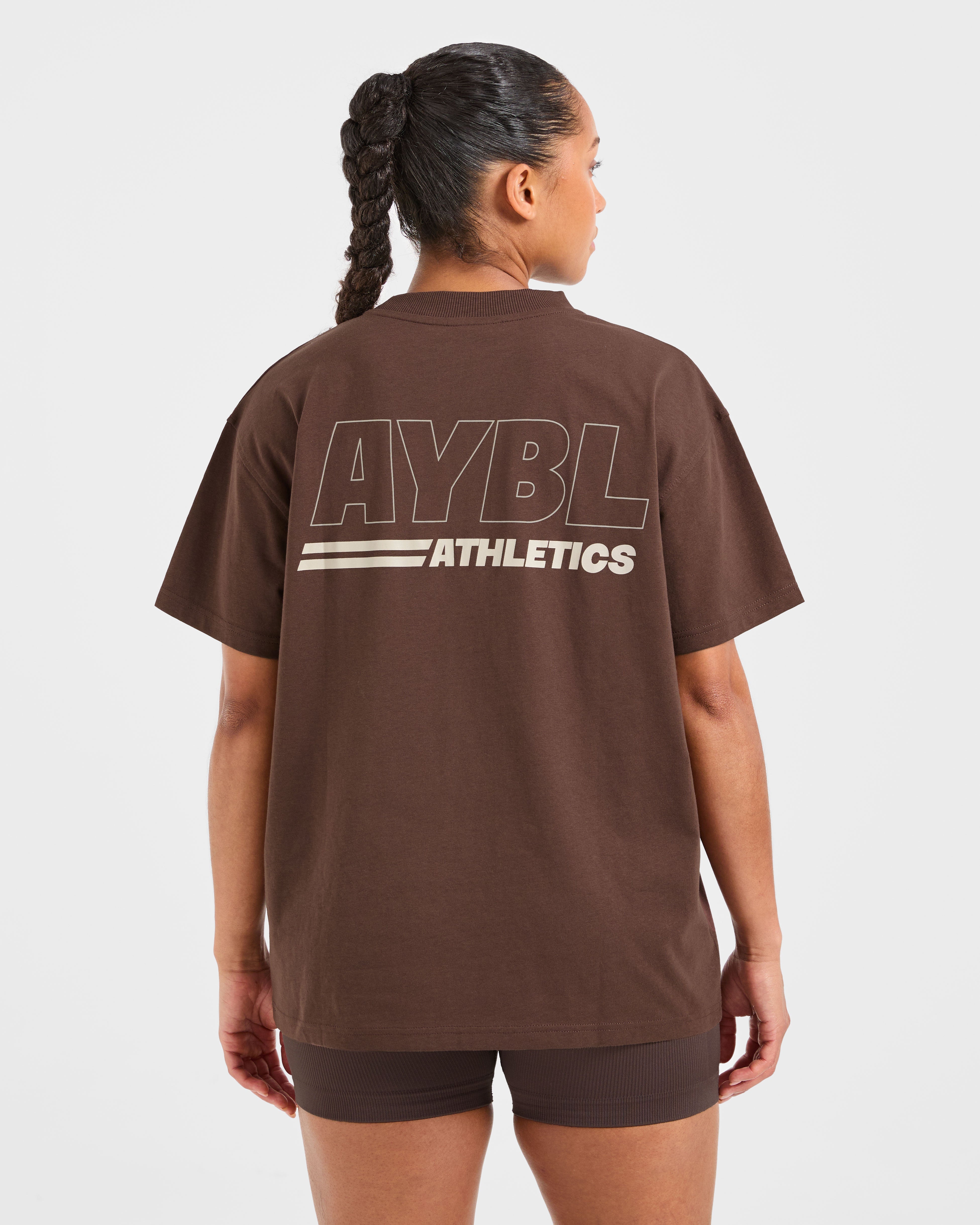 Athletics Track Oversized T Shirt - Bruin/Zand