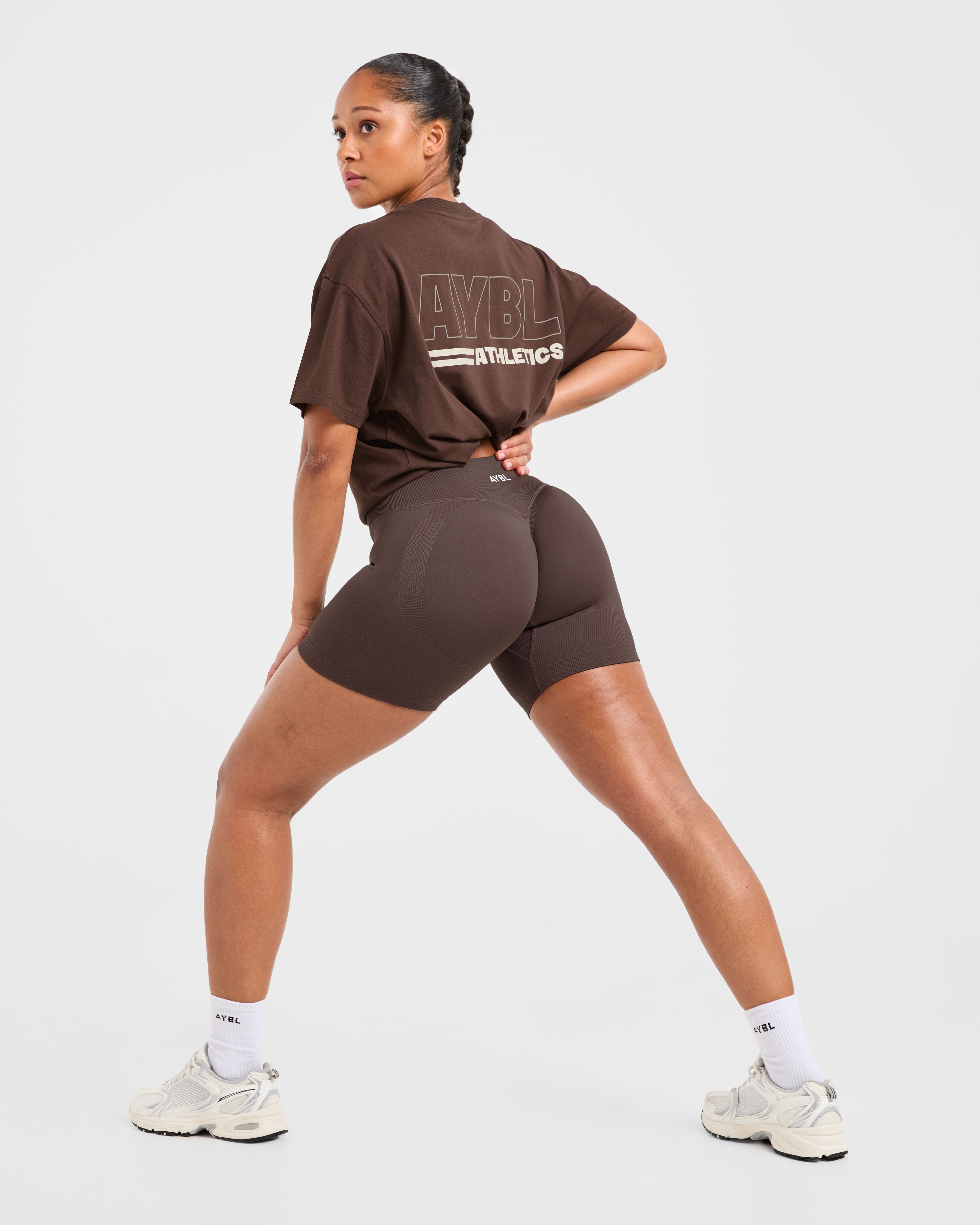 Athletics Track Oversized T Shirt - Bruin/Zand