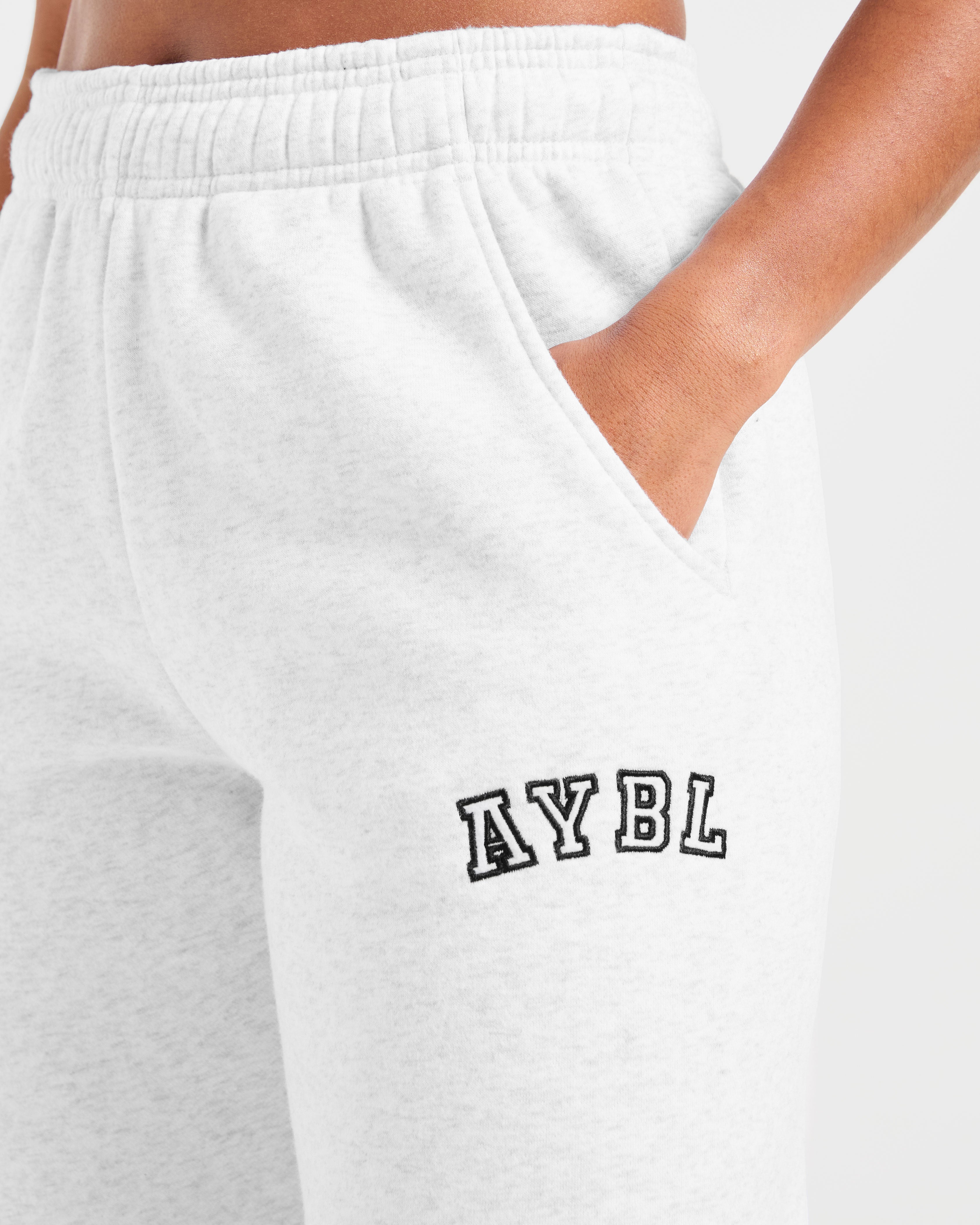Varsity 2.0 Oversized Straight Leg Joggers - Heather Grijs