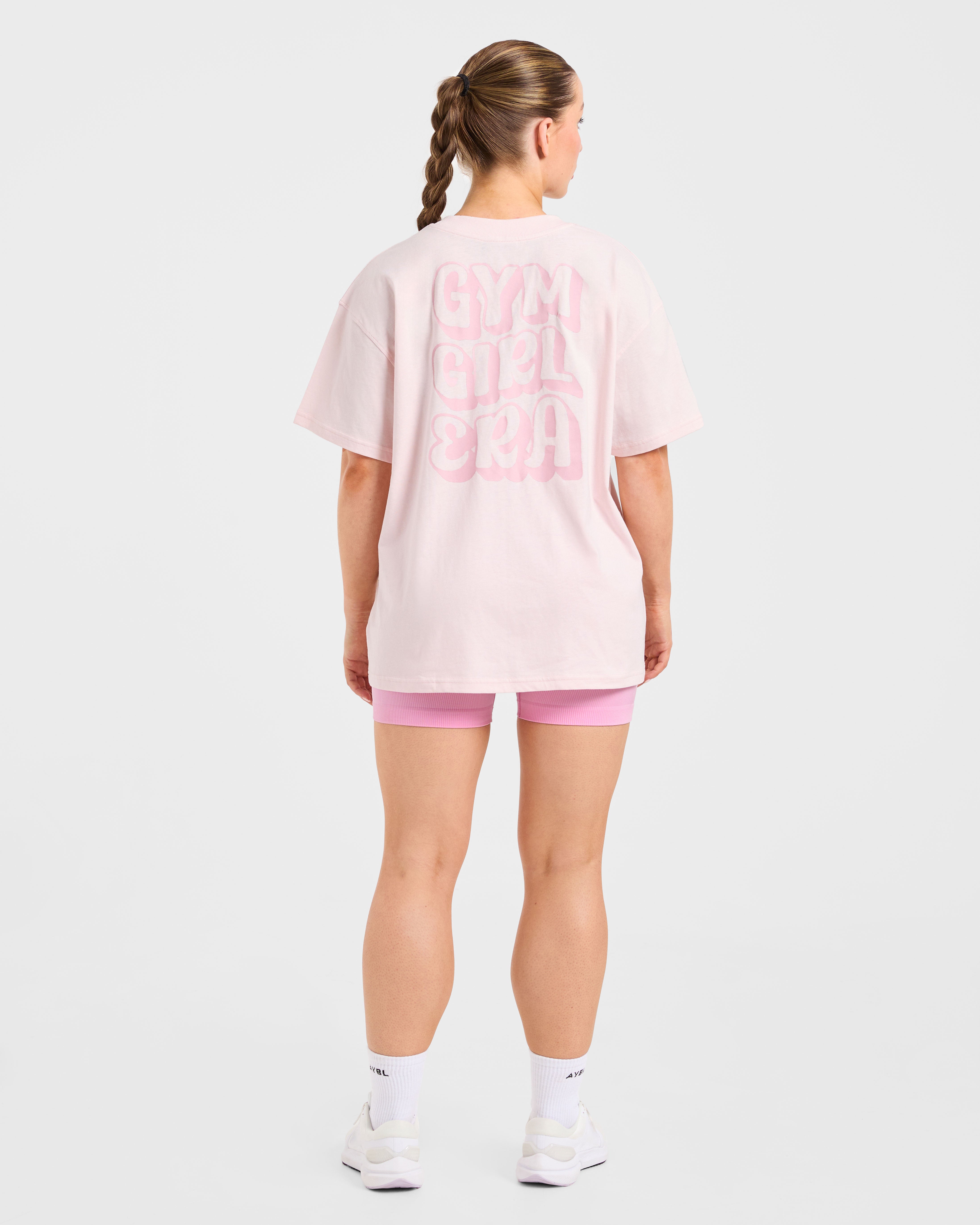 Gym Girl Era Oversized T Shirt - Roze