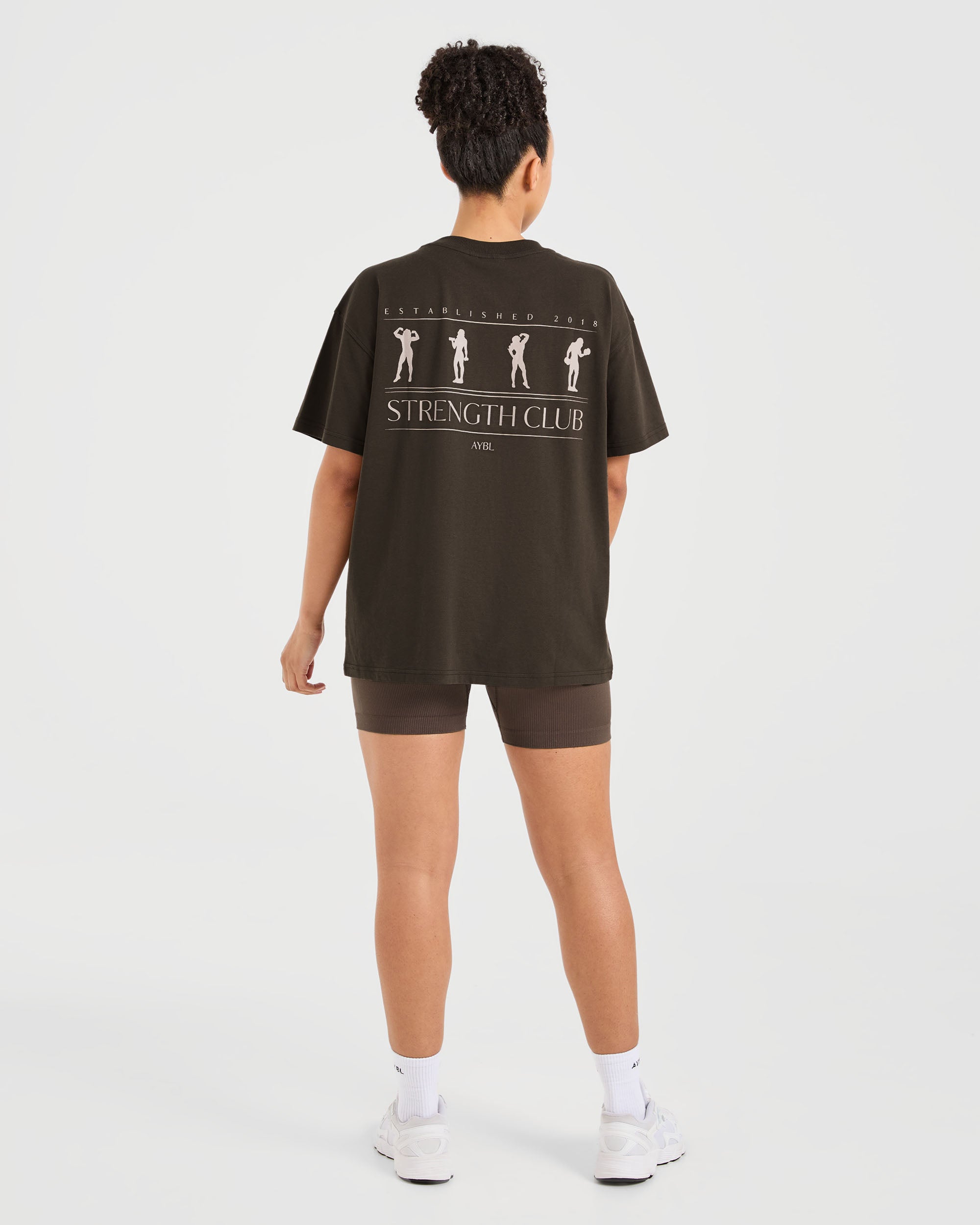 Strength Club Oversized T Shirt - Bruin