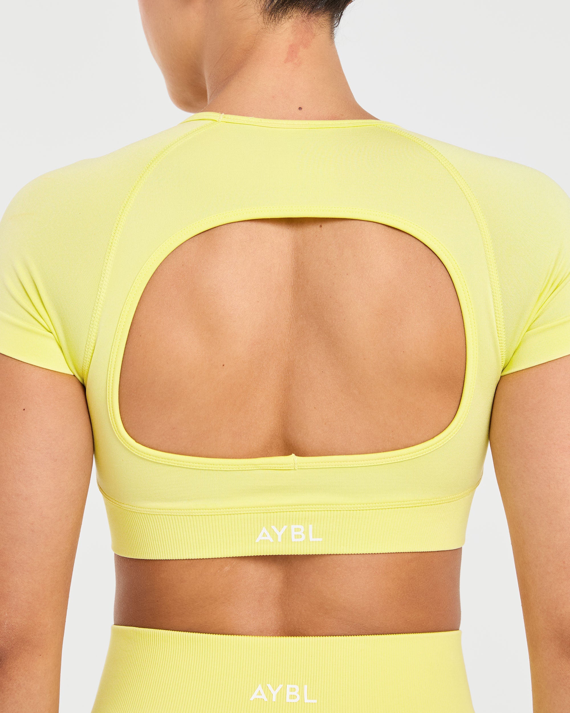Adapt Seamless Crop Top - Spring Geel