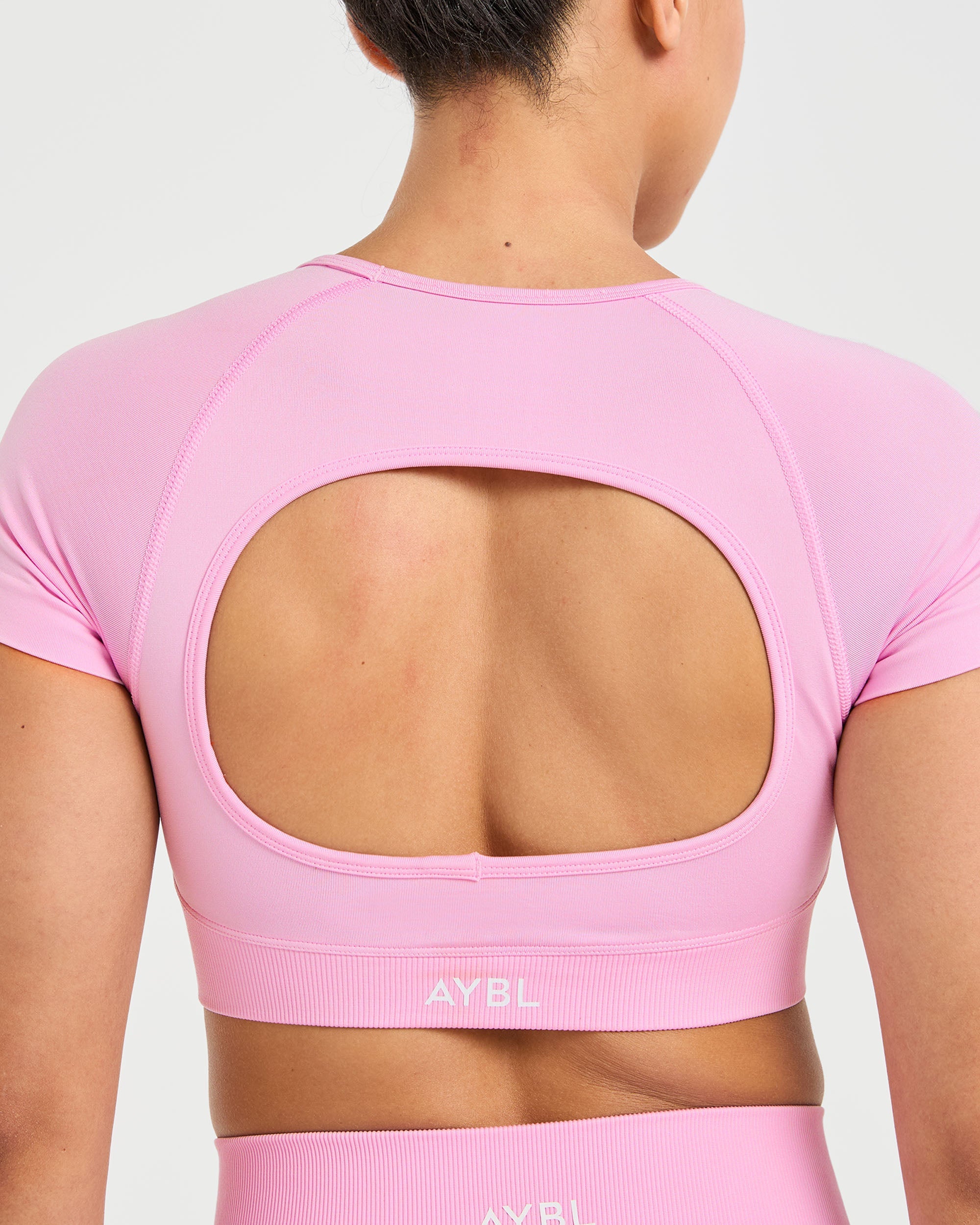 Adapt Seamless Crop Top - Spring Roze
