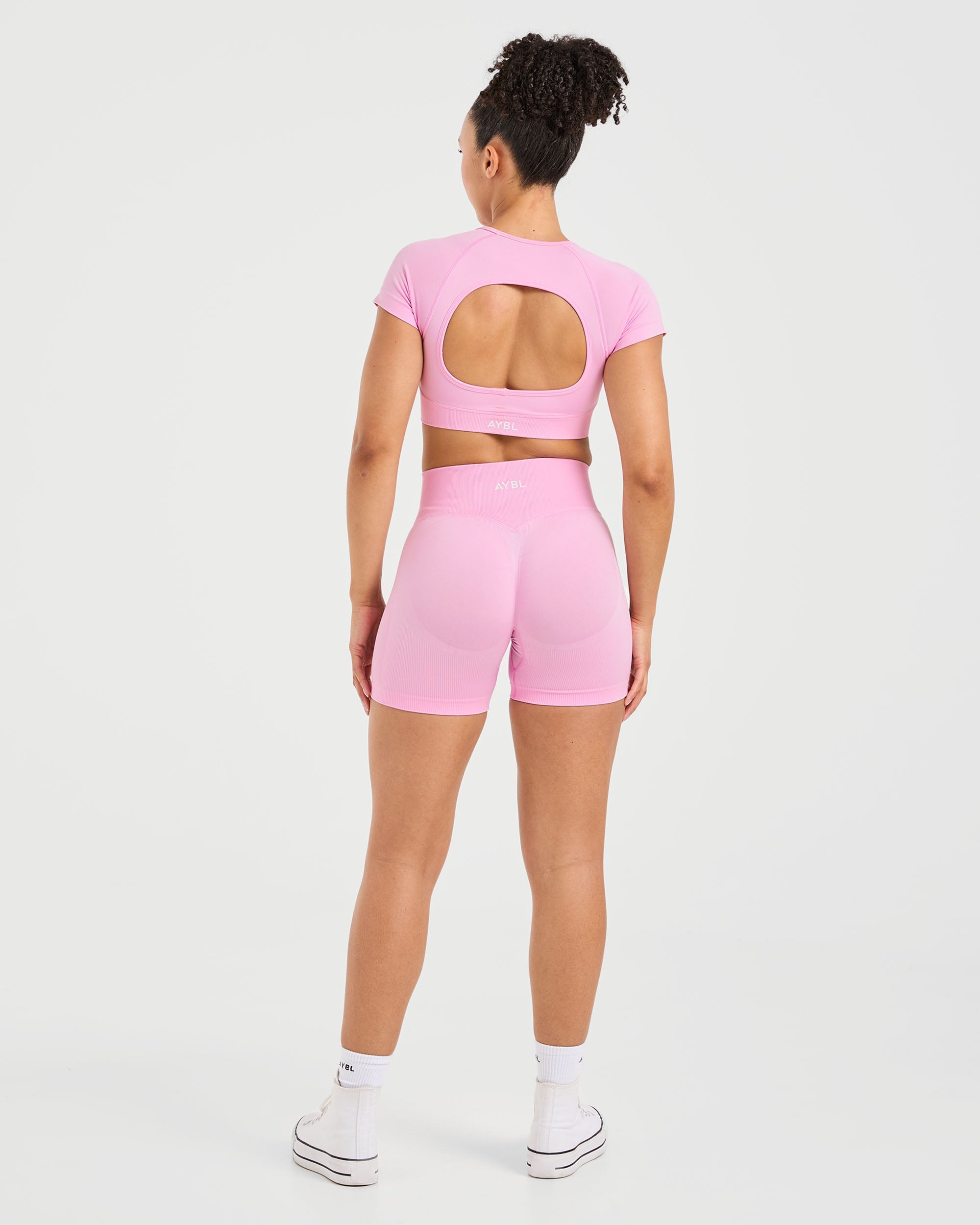 Adapt Seamless Crop Top - Spring Roze