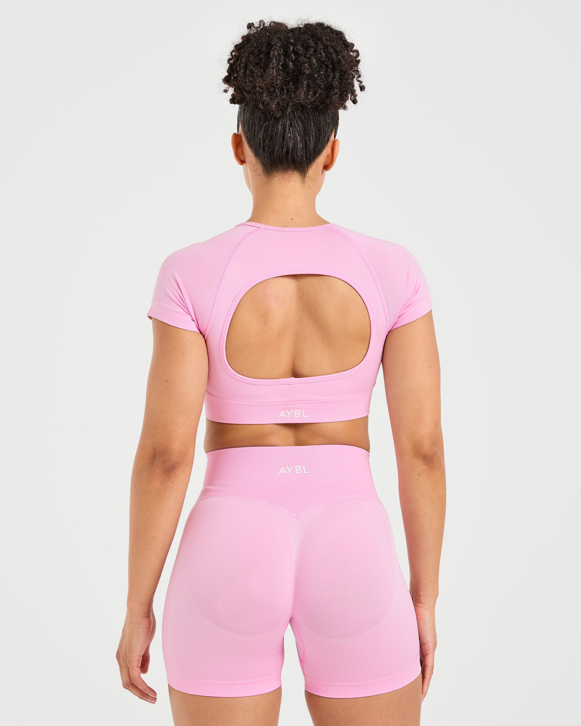Adapt Seamless Crop Top - Spring Roze