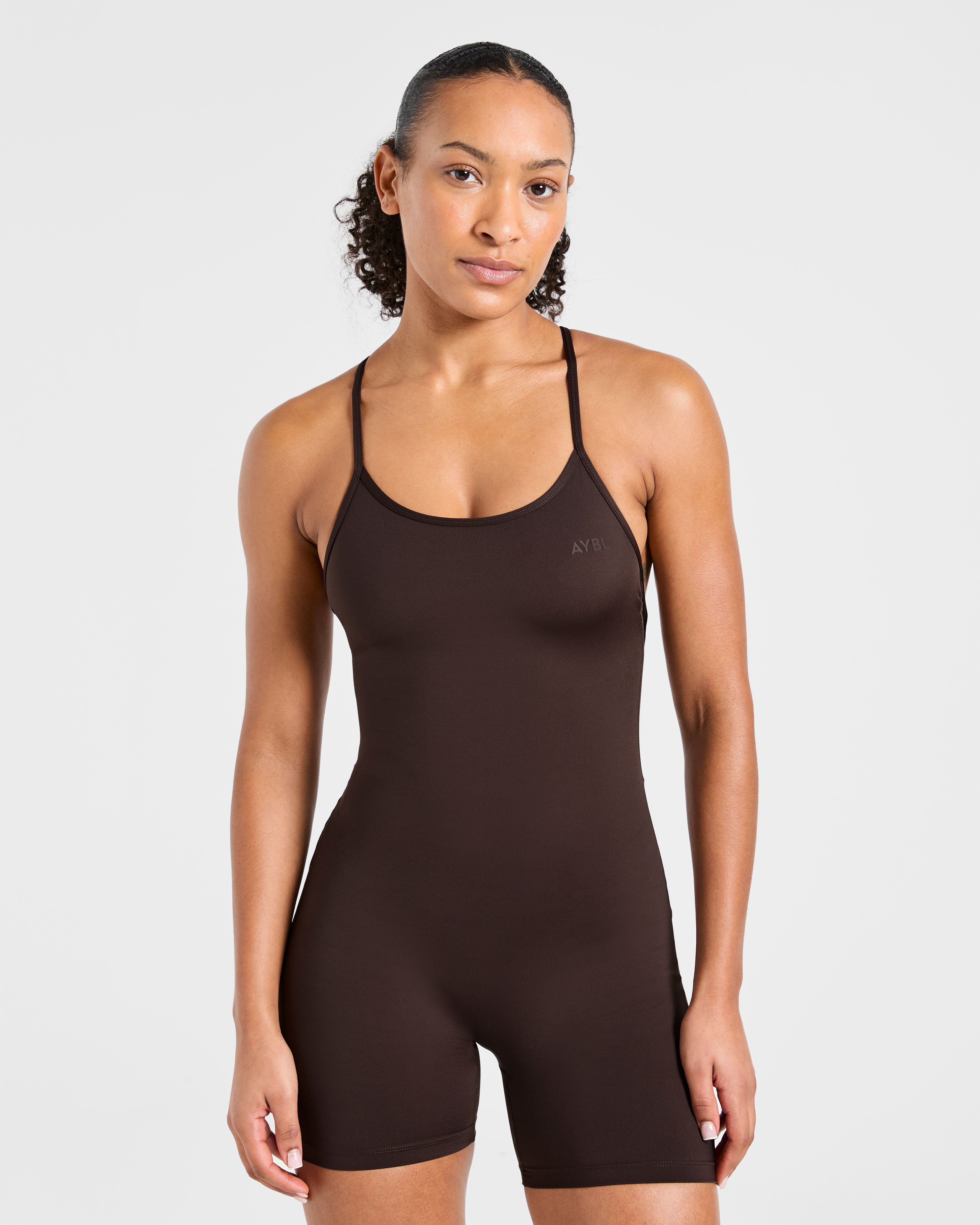 Sculpt Backless All In One - Deep Cocoa Bruin