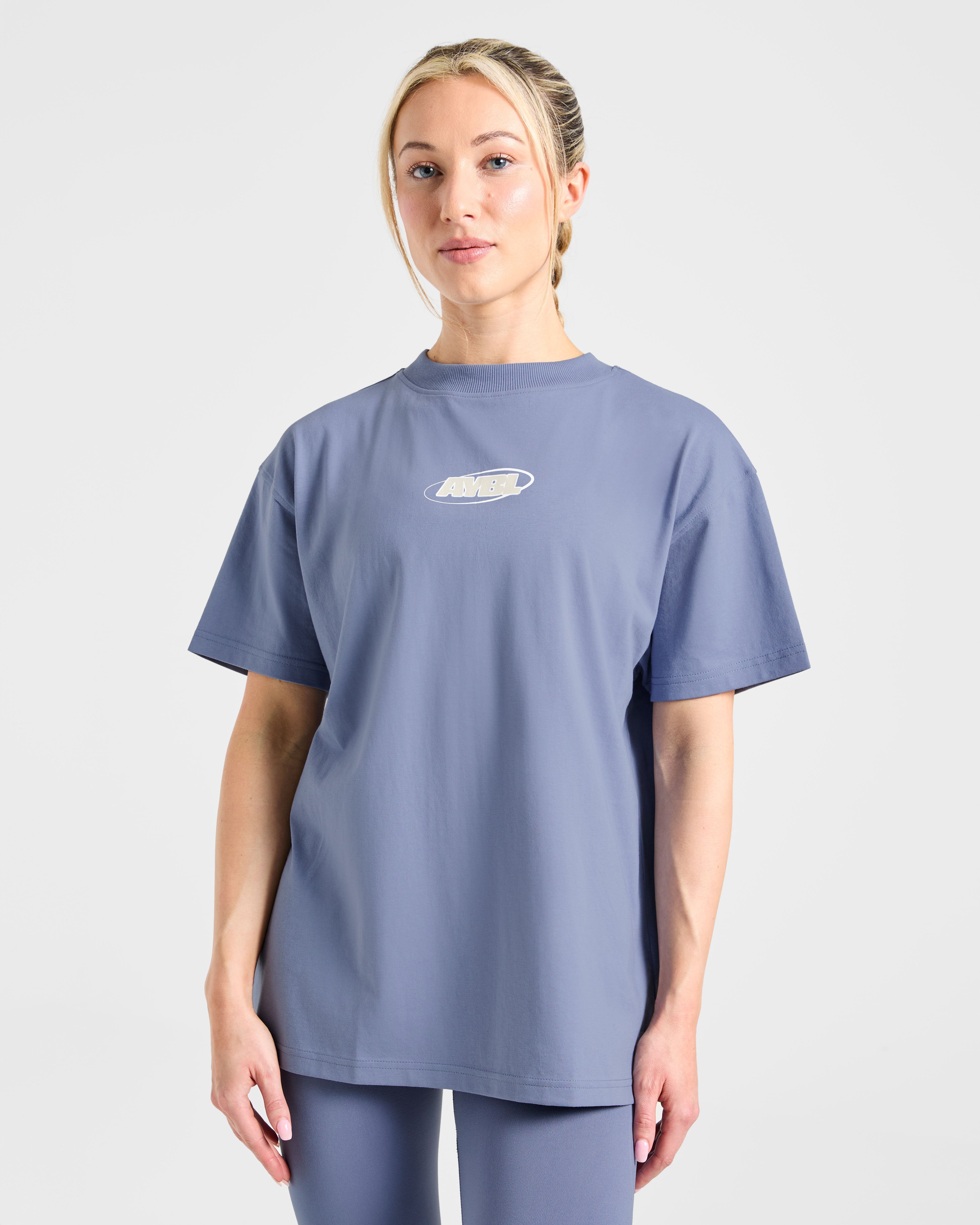 Sports Essentials Oversized T Shirt - Slate Blauw