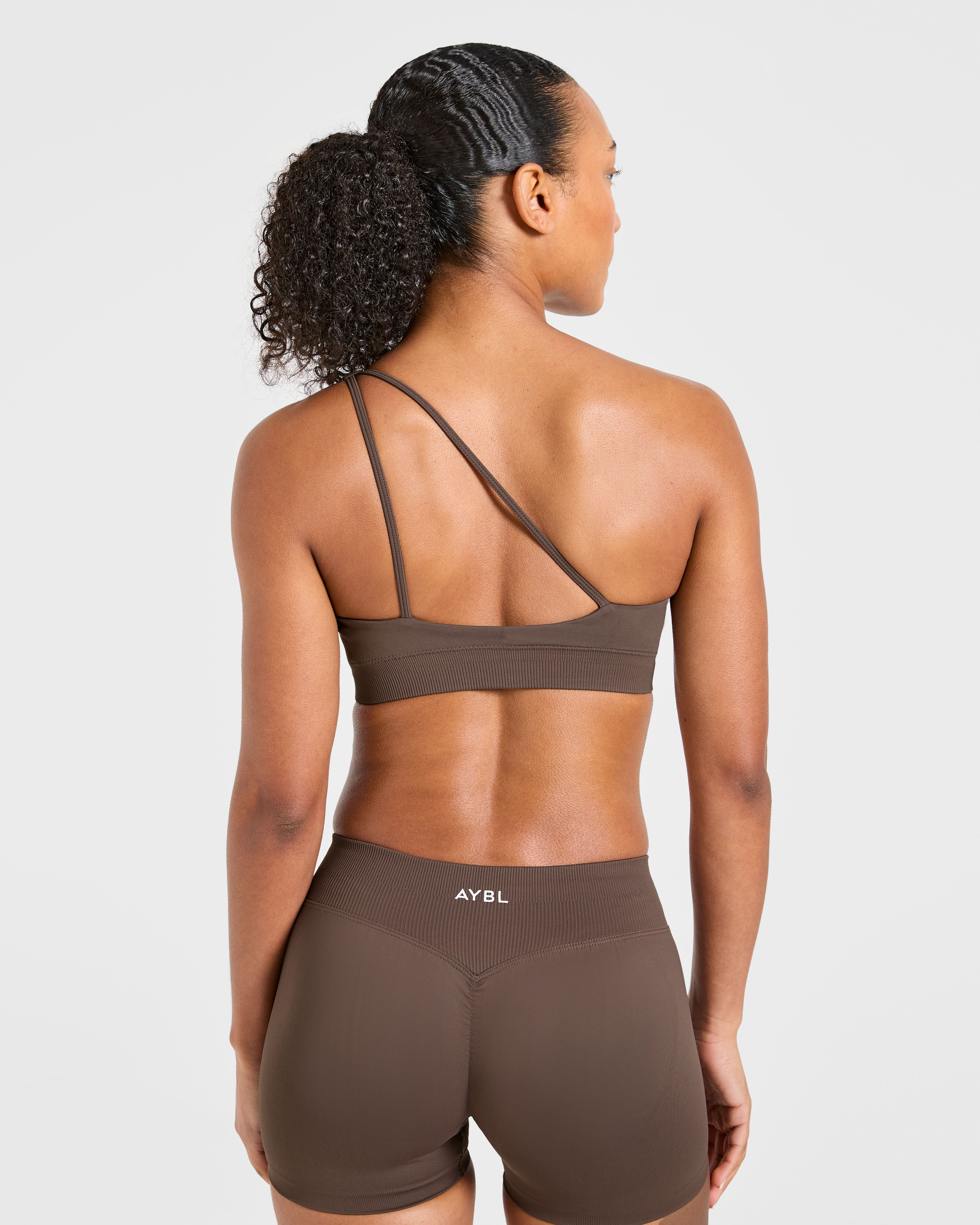 Enhance Seamless One Shoulder Sports Bra - Bruin