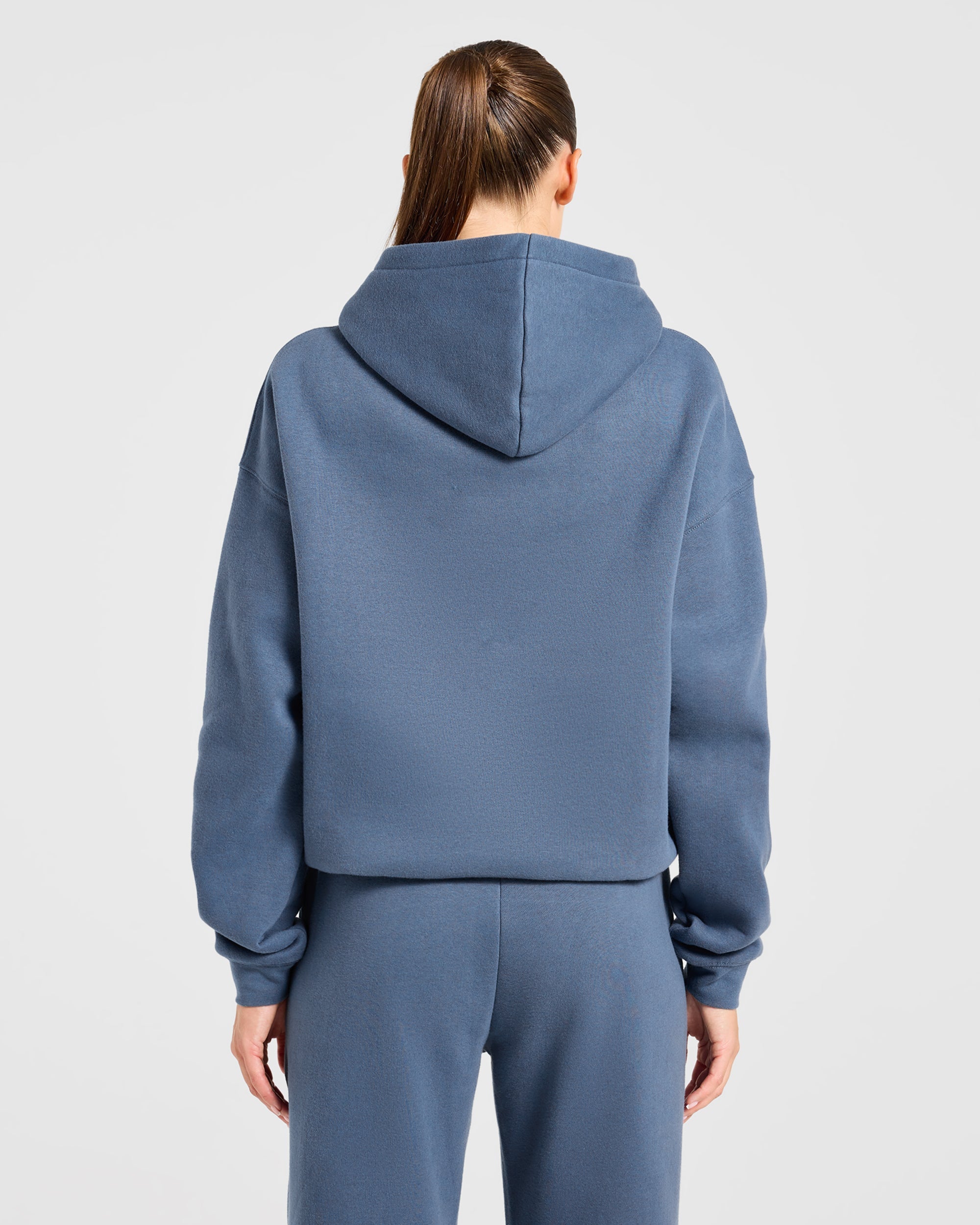 Varsity 2.0 Oversized Hoodie - Denim Blauw