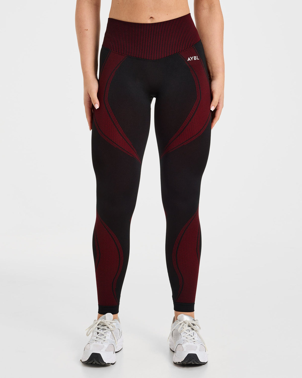 Charge Seamless Leggings - Zwart/Rood