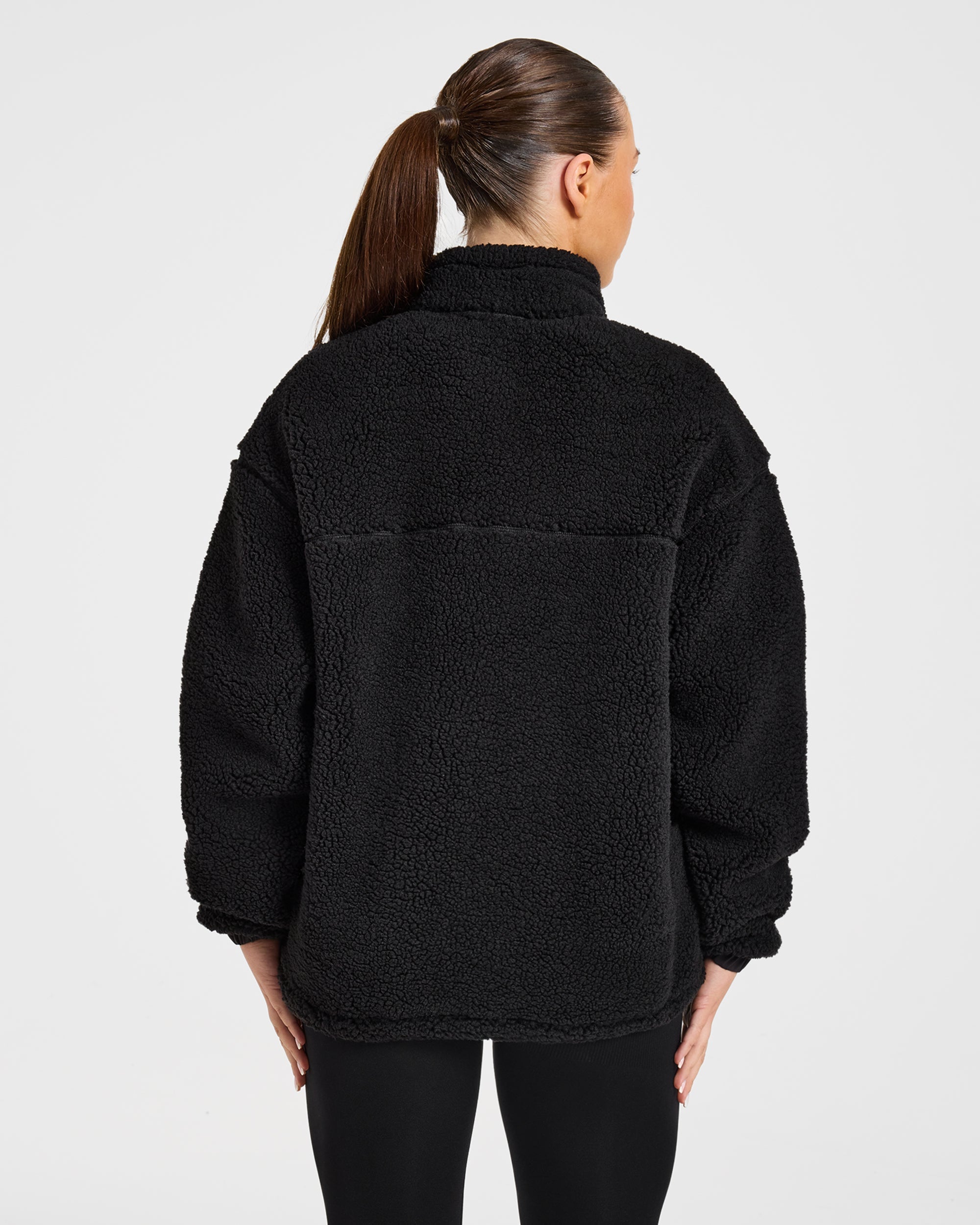 Signature 1/4 Zip Fleece Pullover - Zwart