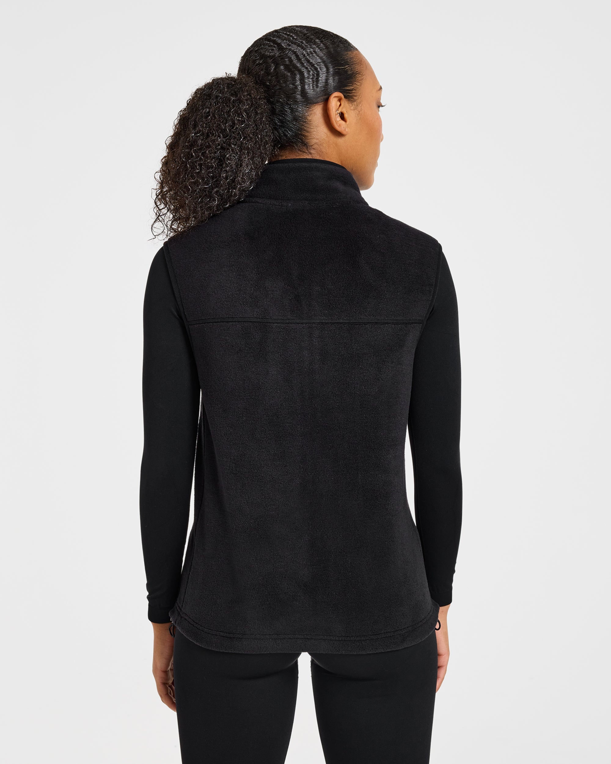 Signature Lightweight Fleece Gilet - Zwart