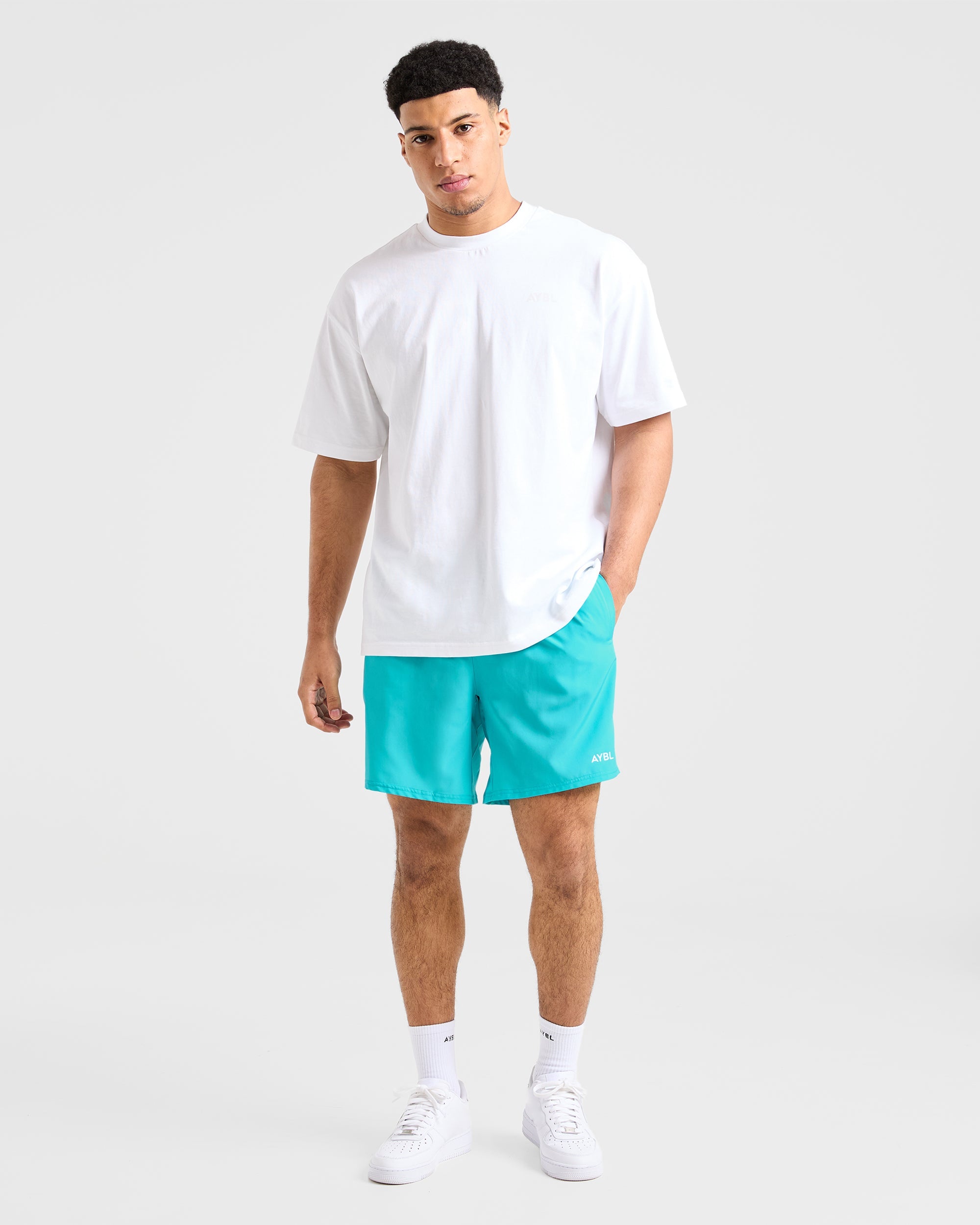 Core 7" Shorts - Aqua Blauw
