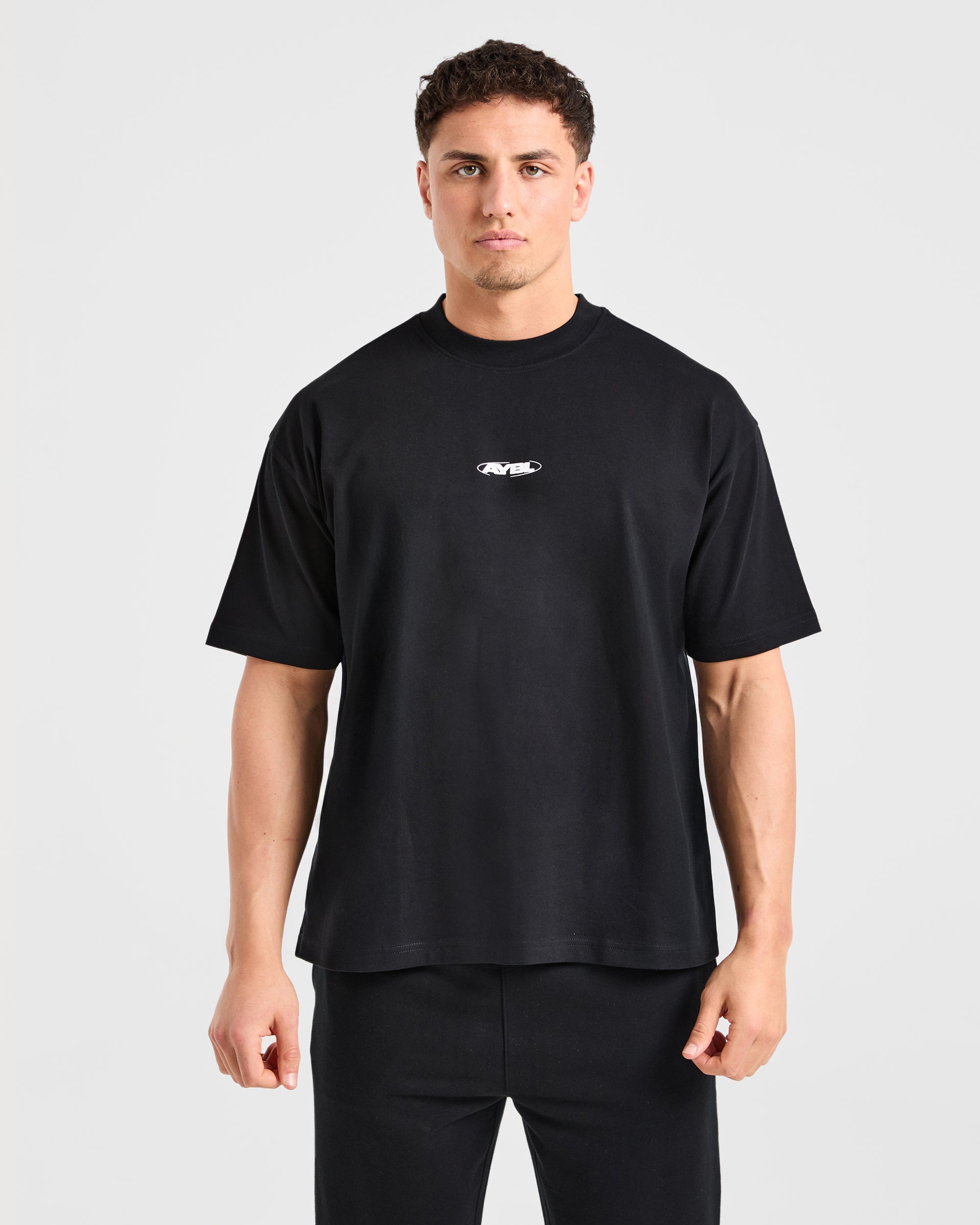 Orbit Oversized T Shirt - Zwart