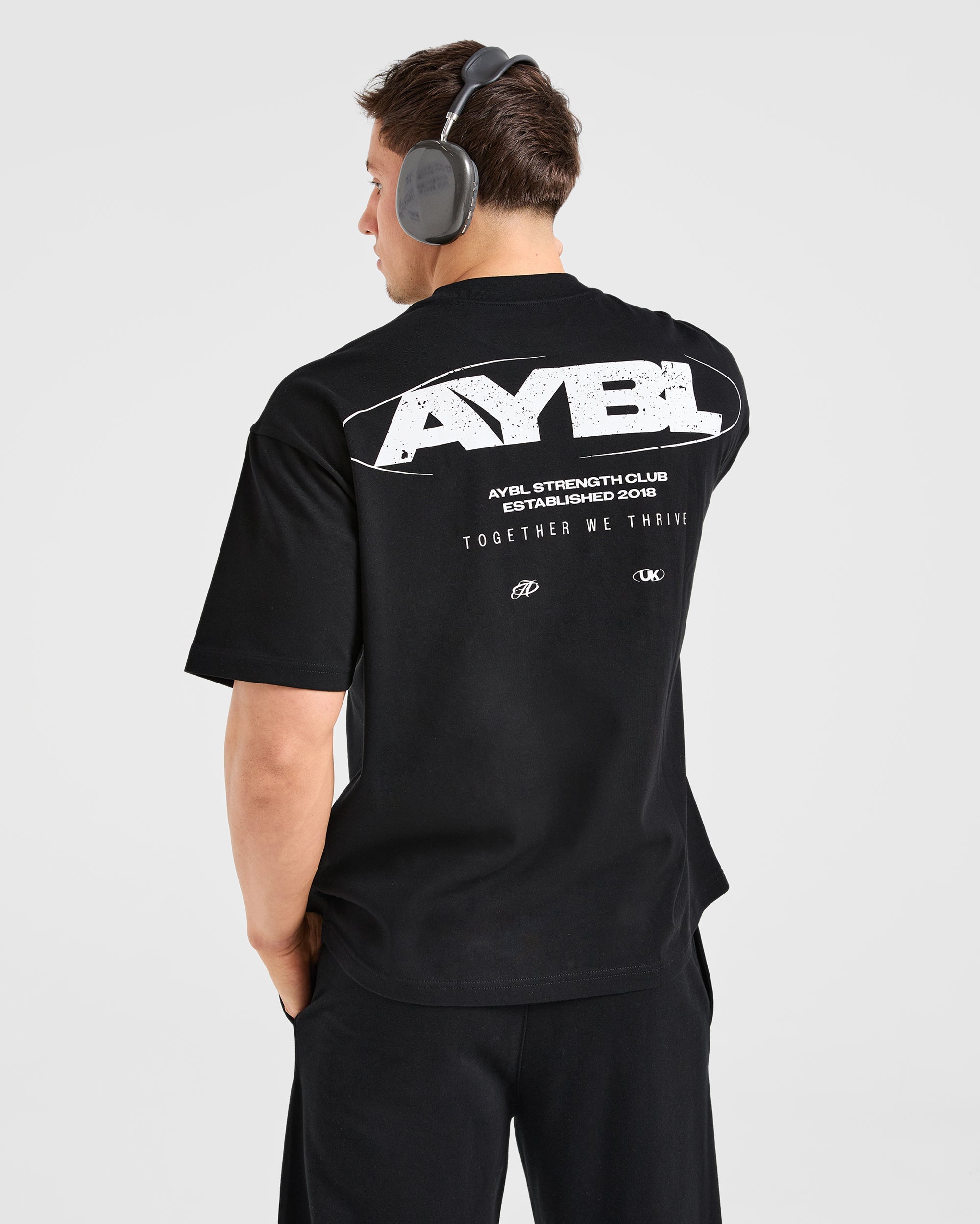 Orbit Oversized T Shirt - Zwart
