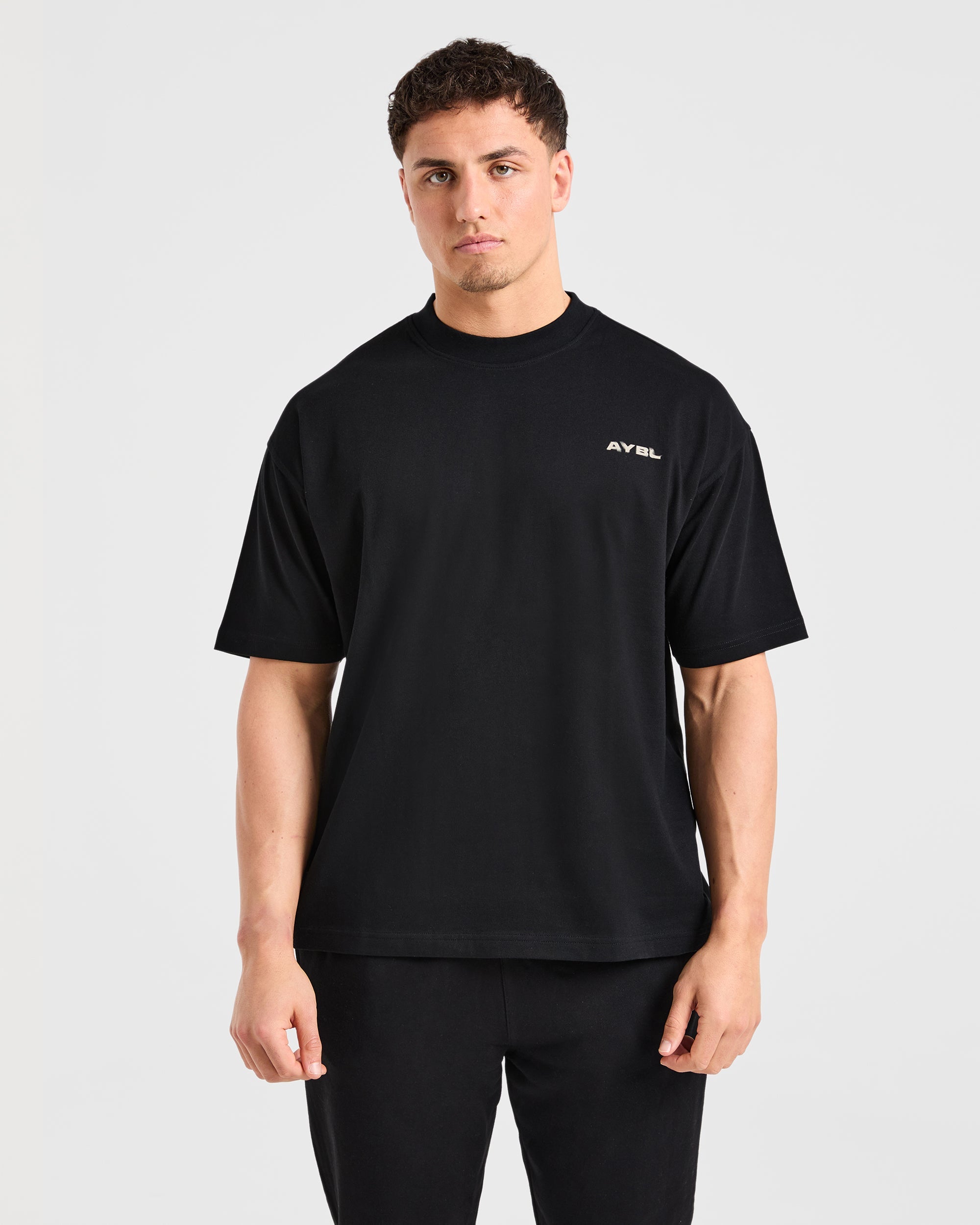 Blur Oversized T Shirt - Zwart
