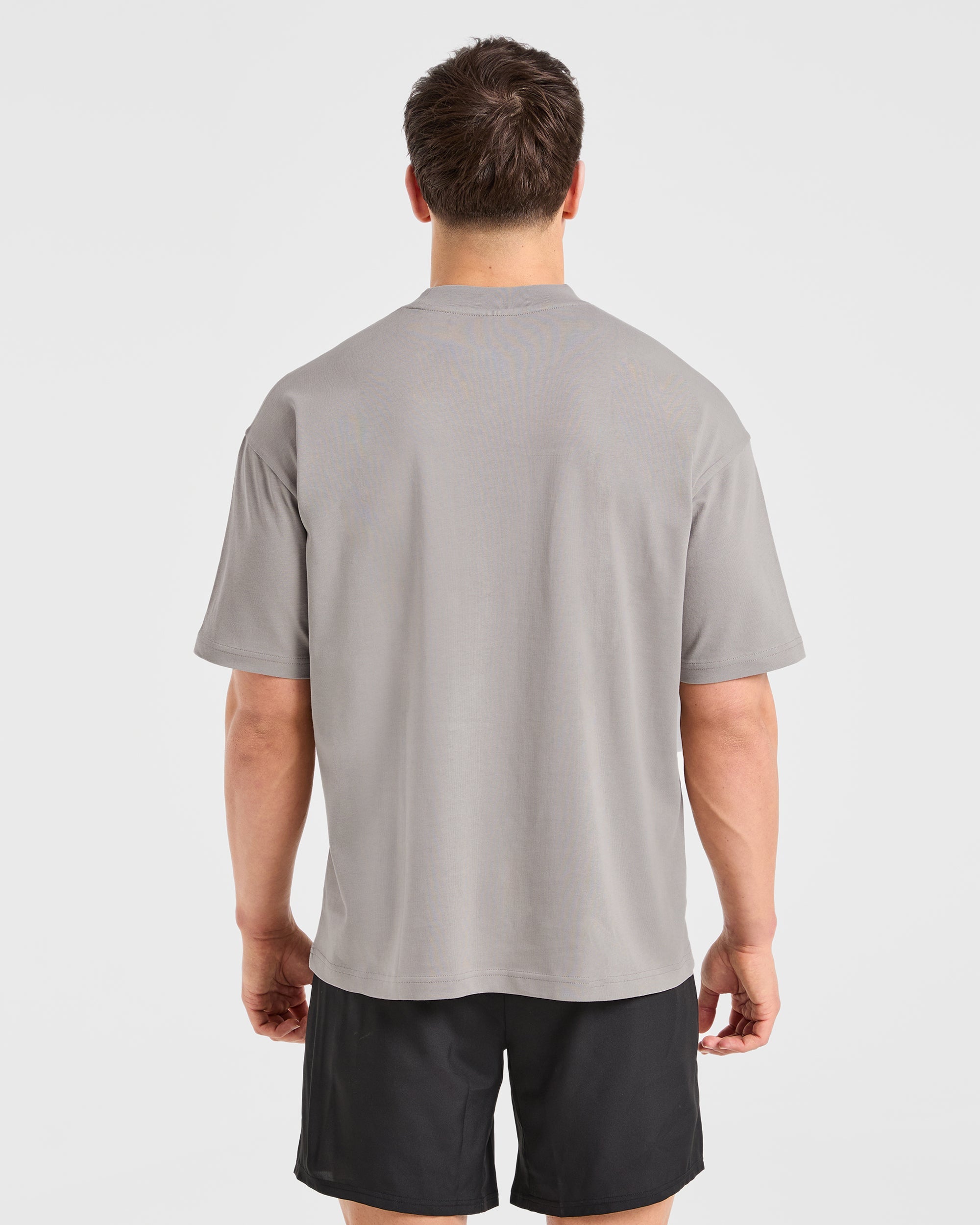 Sports Club Dot Oversized T Shirt - Cloud Grijs
