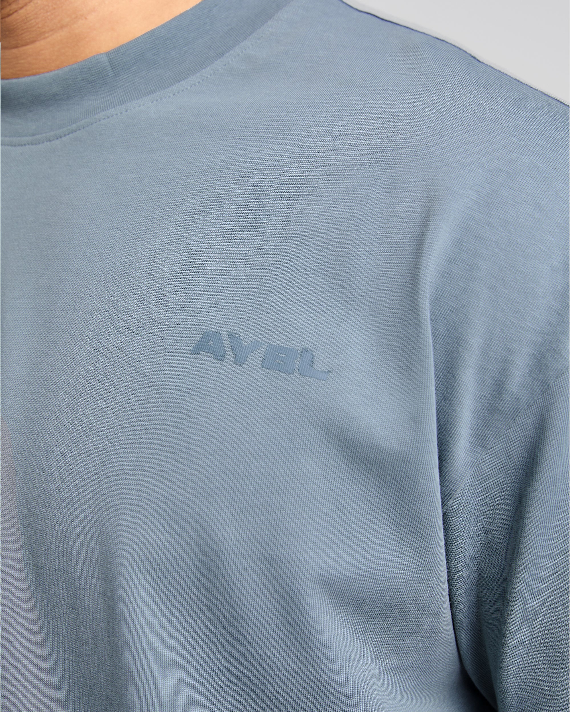 Blur Oversized T Shirt - Steel Blauw