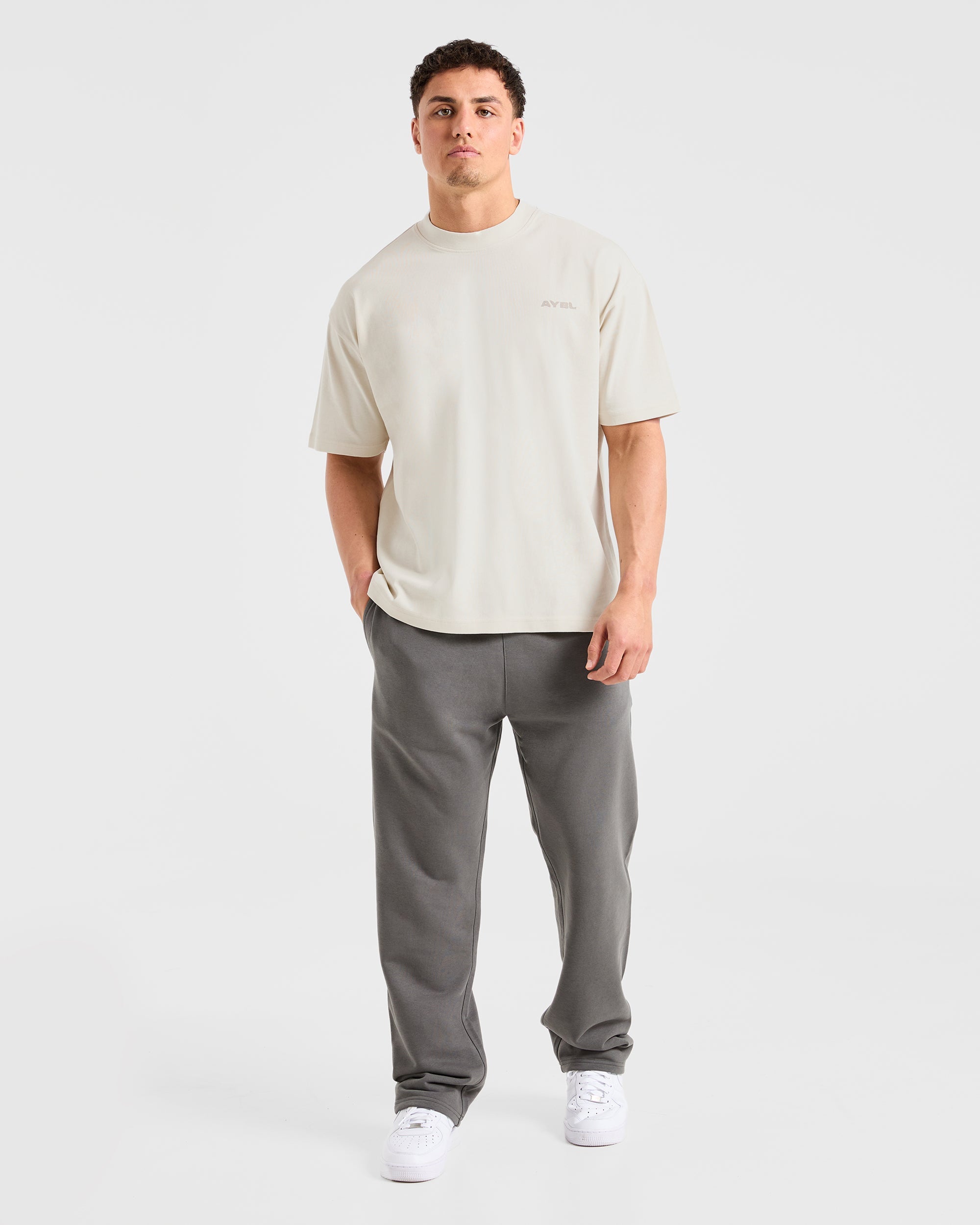 Blur Oversized T Shirt - Off Wit