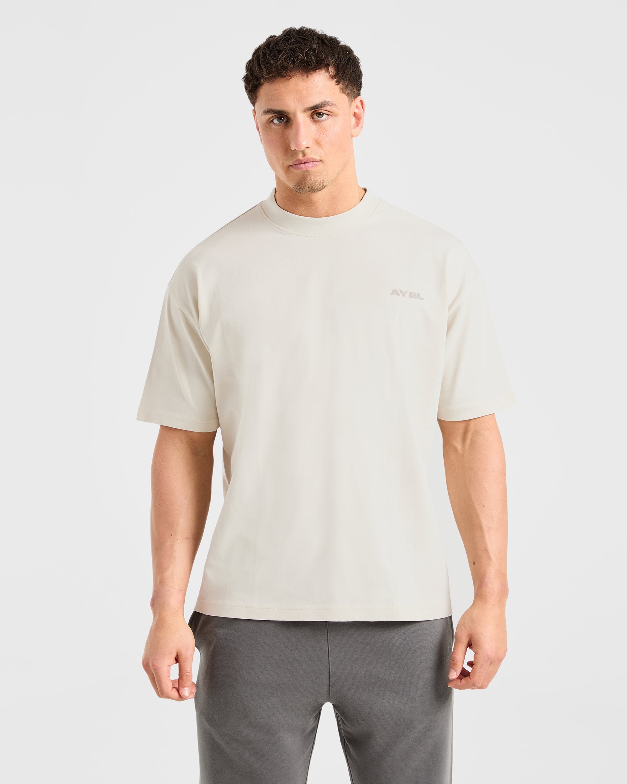 Blur Oversized T Shirt - Off Wit