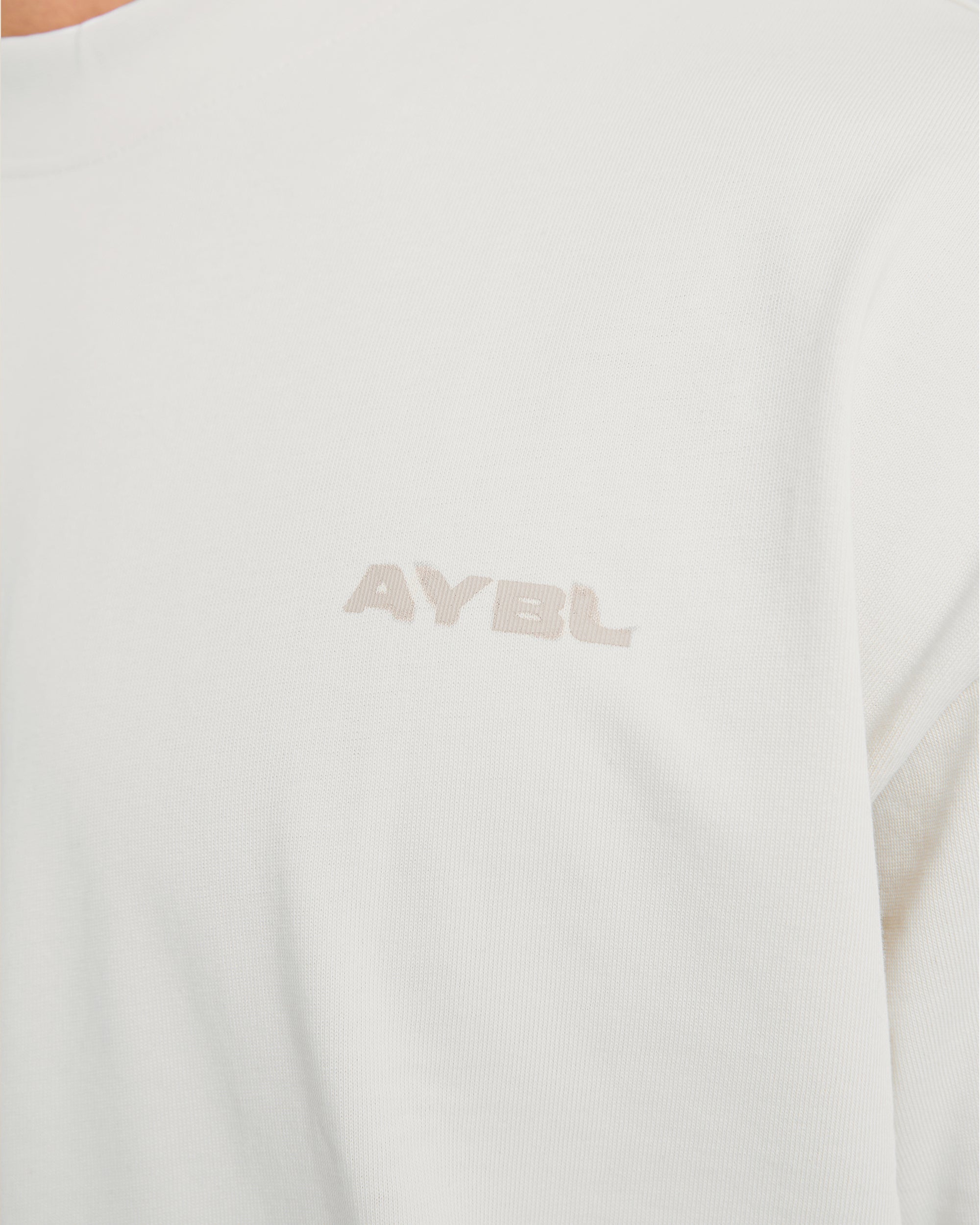 Blur Oversized T Shirt - Off Wit