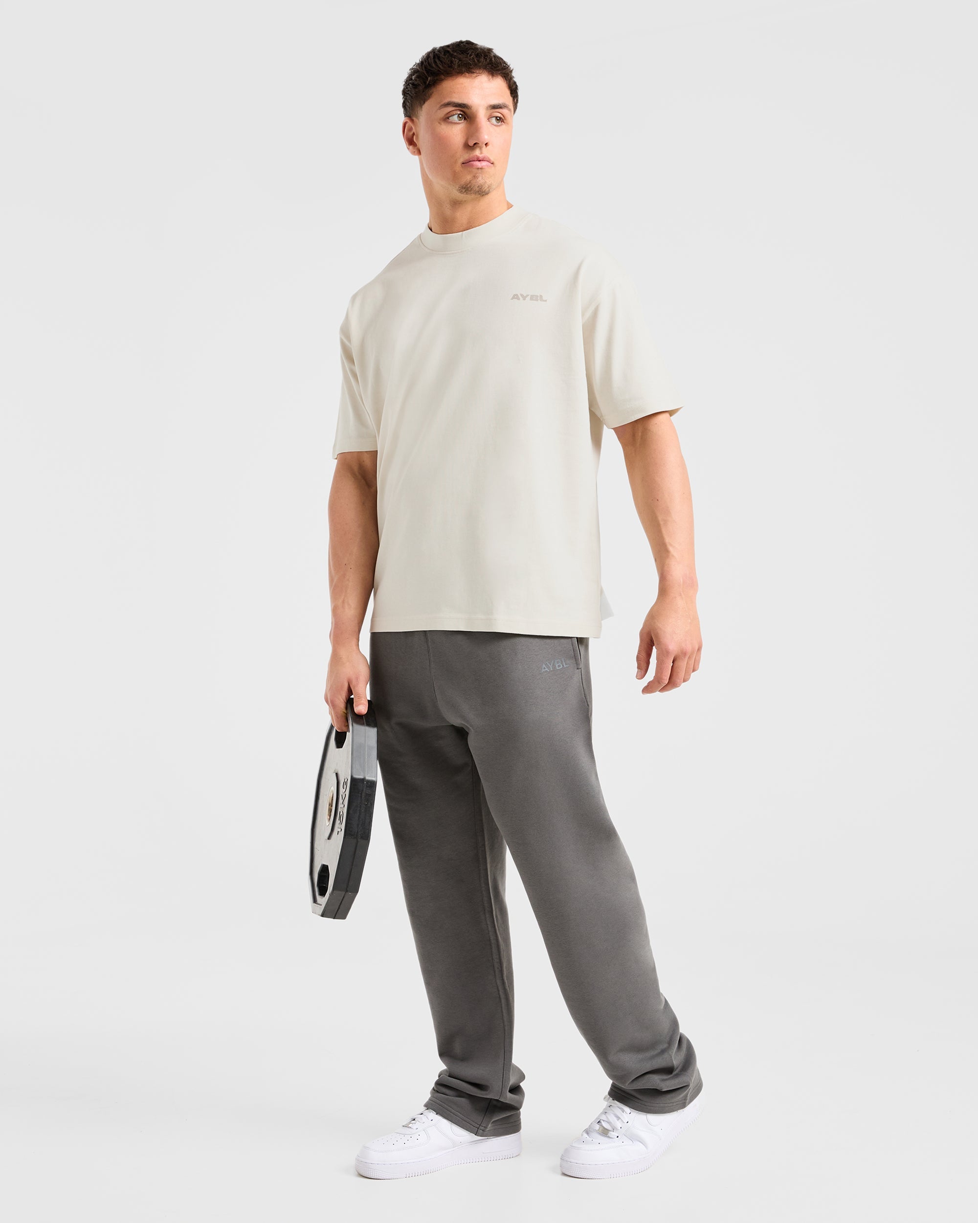 Blur Oversized T Shirt - Off Wit