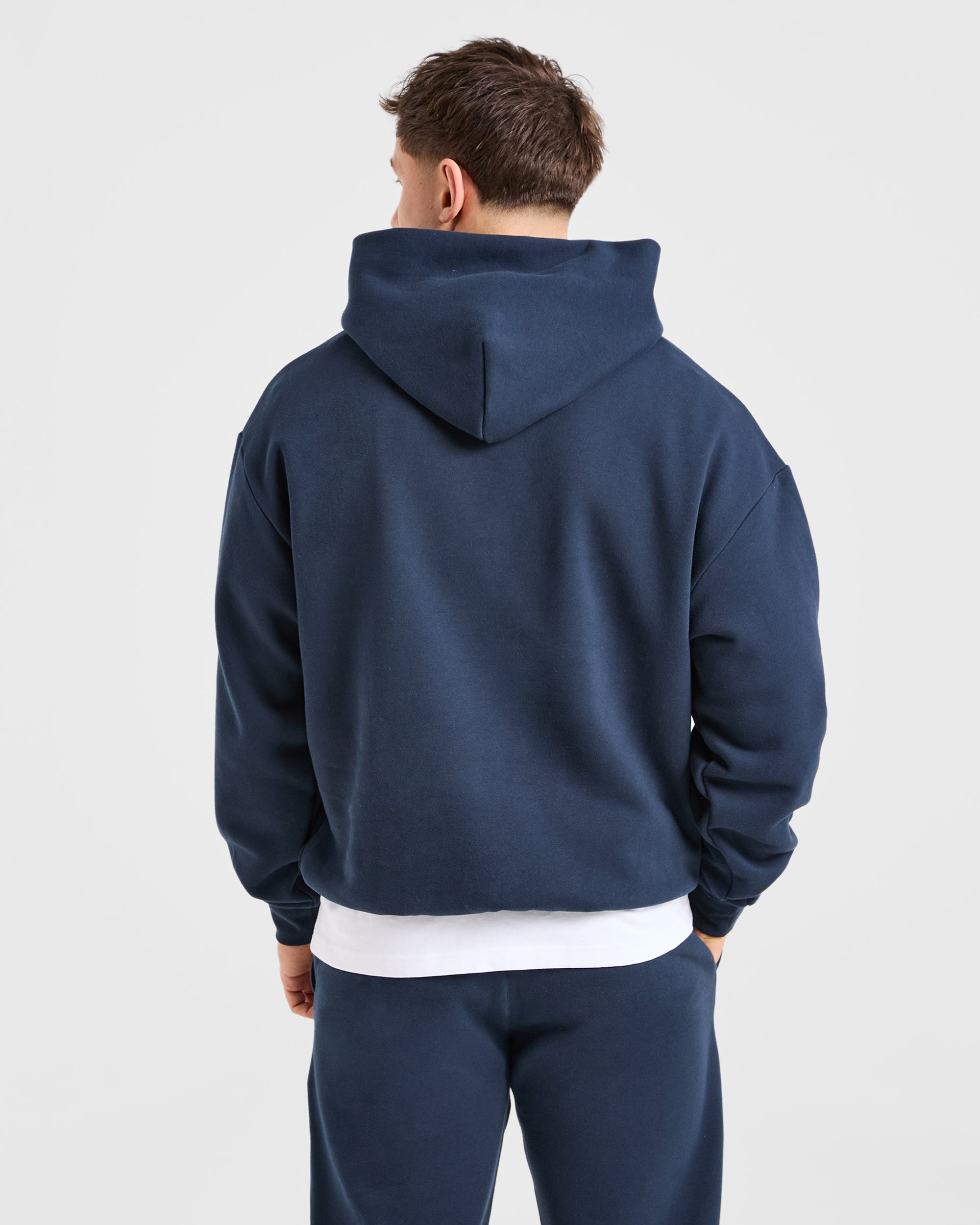 Essential Oversized Hoodie - Navy