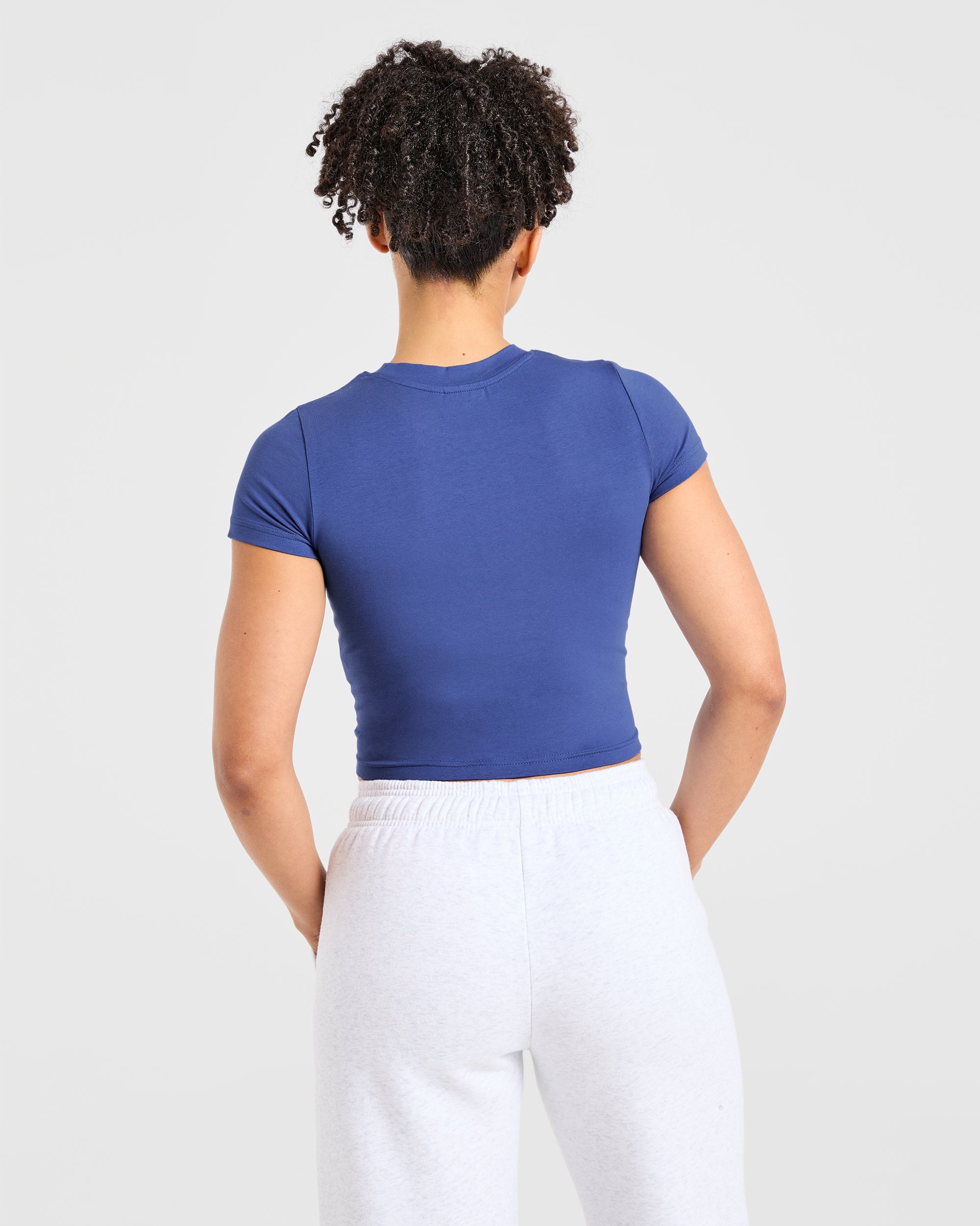 Image 2 from Sports Club Varsity Baby Tee - Cobalt