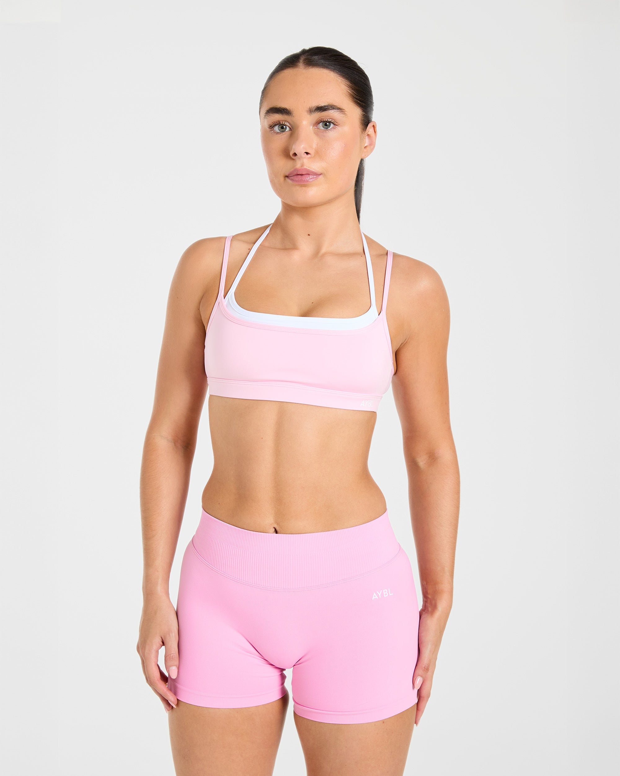 Essential Double Layer Sports Bra - Roze