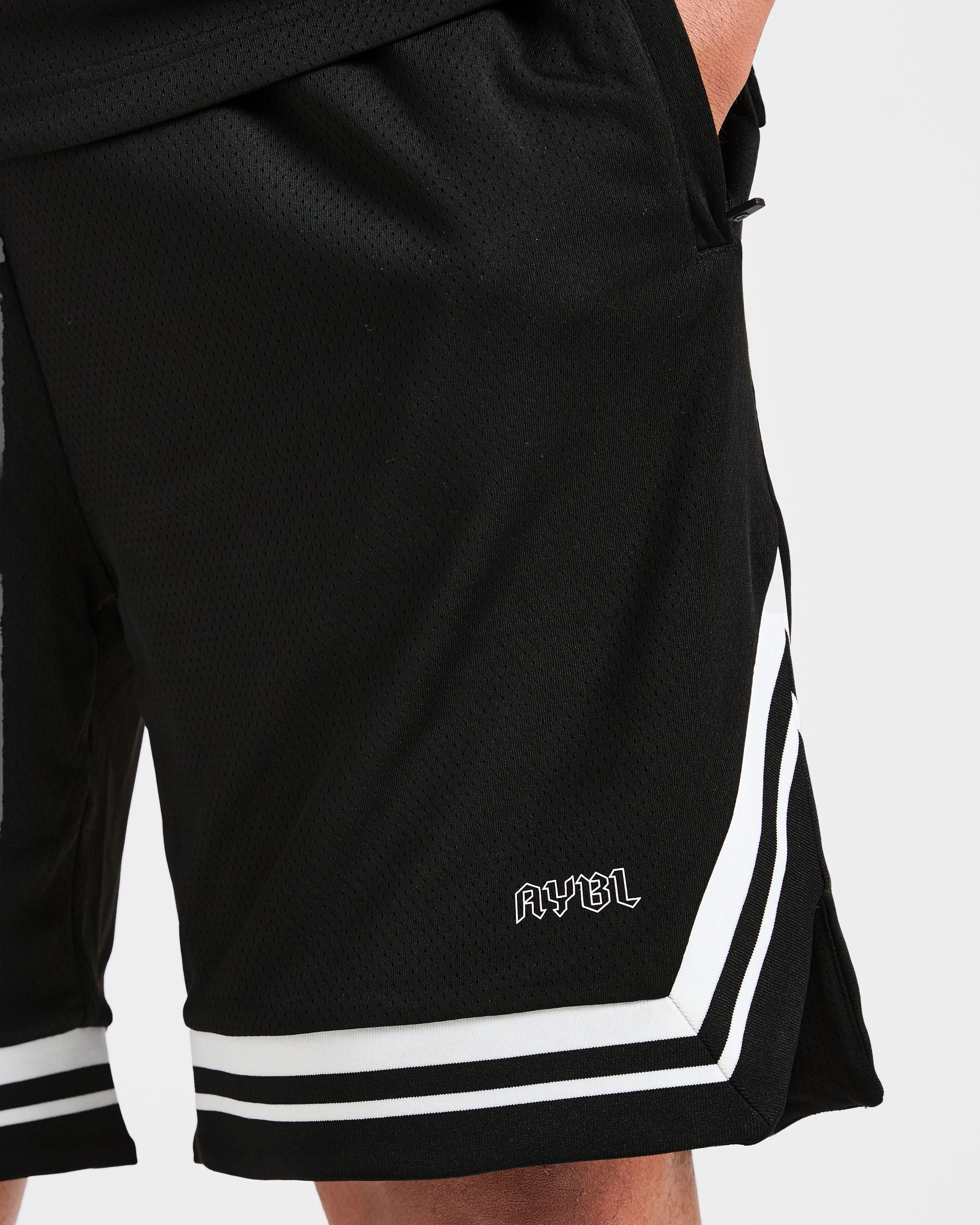 Rebound Stripe Shorts - Zwart