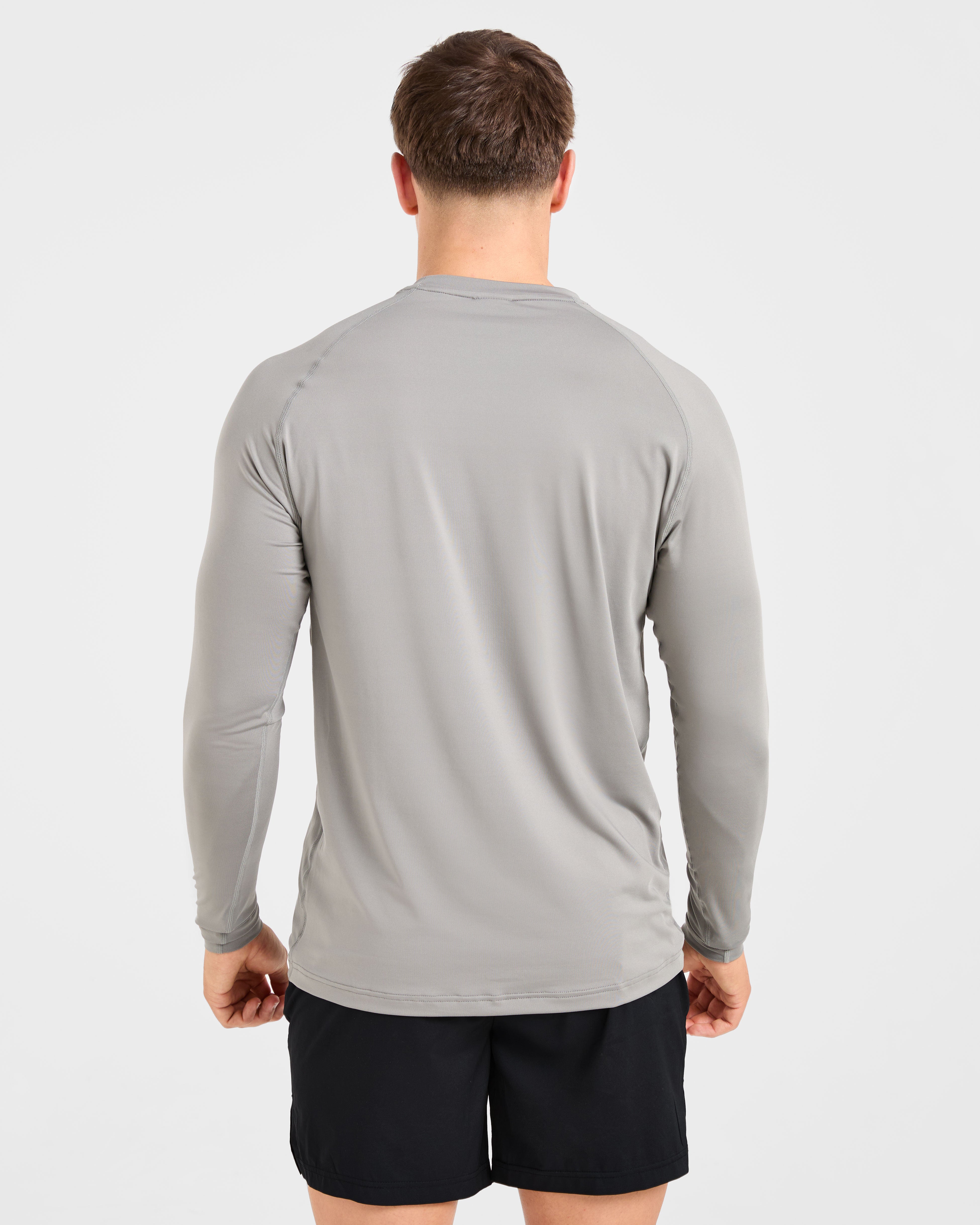 Essential Long Sleeve T Shirt - Olive Smoke
