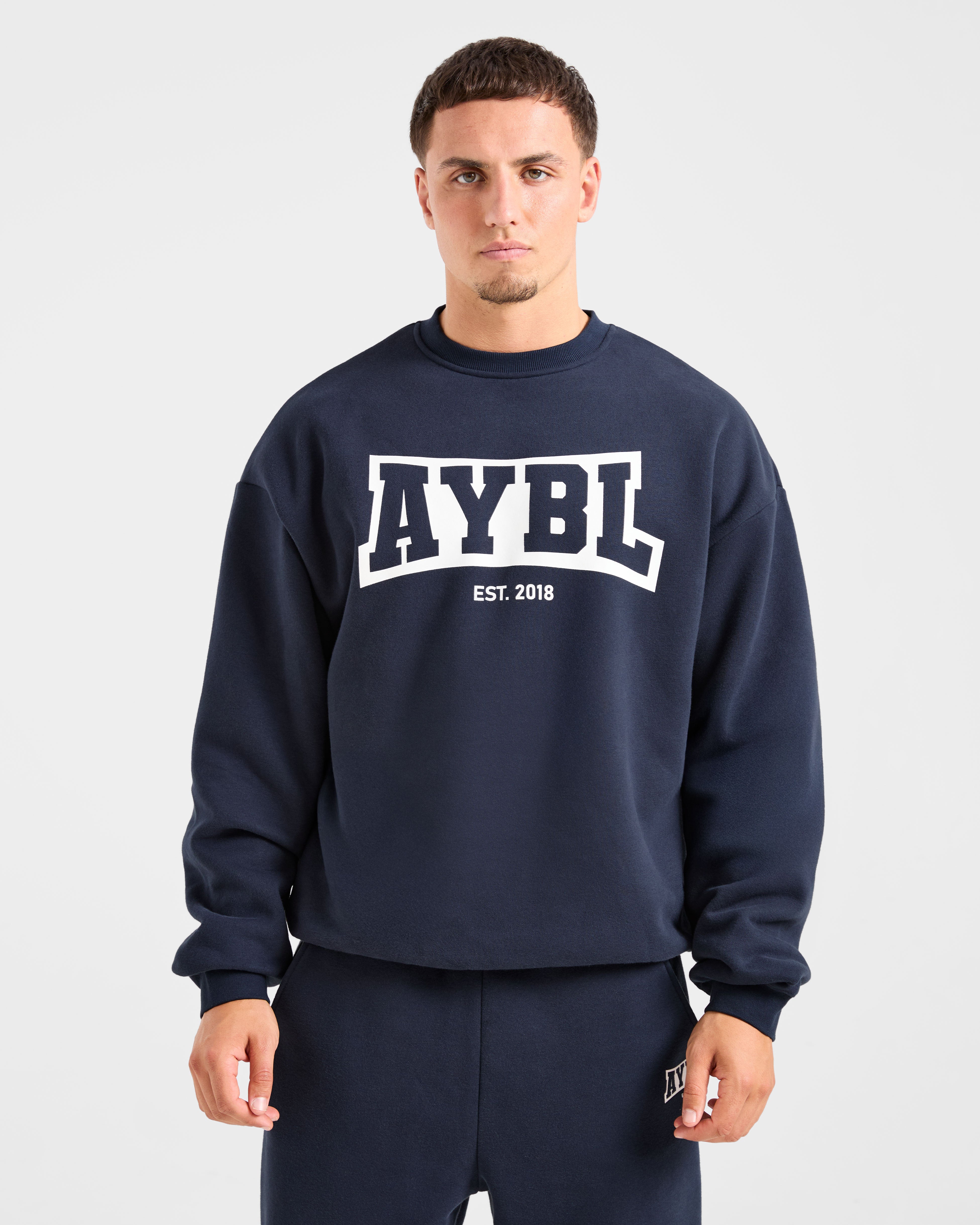 Academy Oversized Sweater - Navy