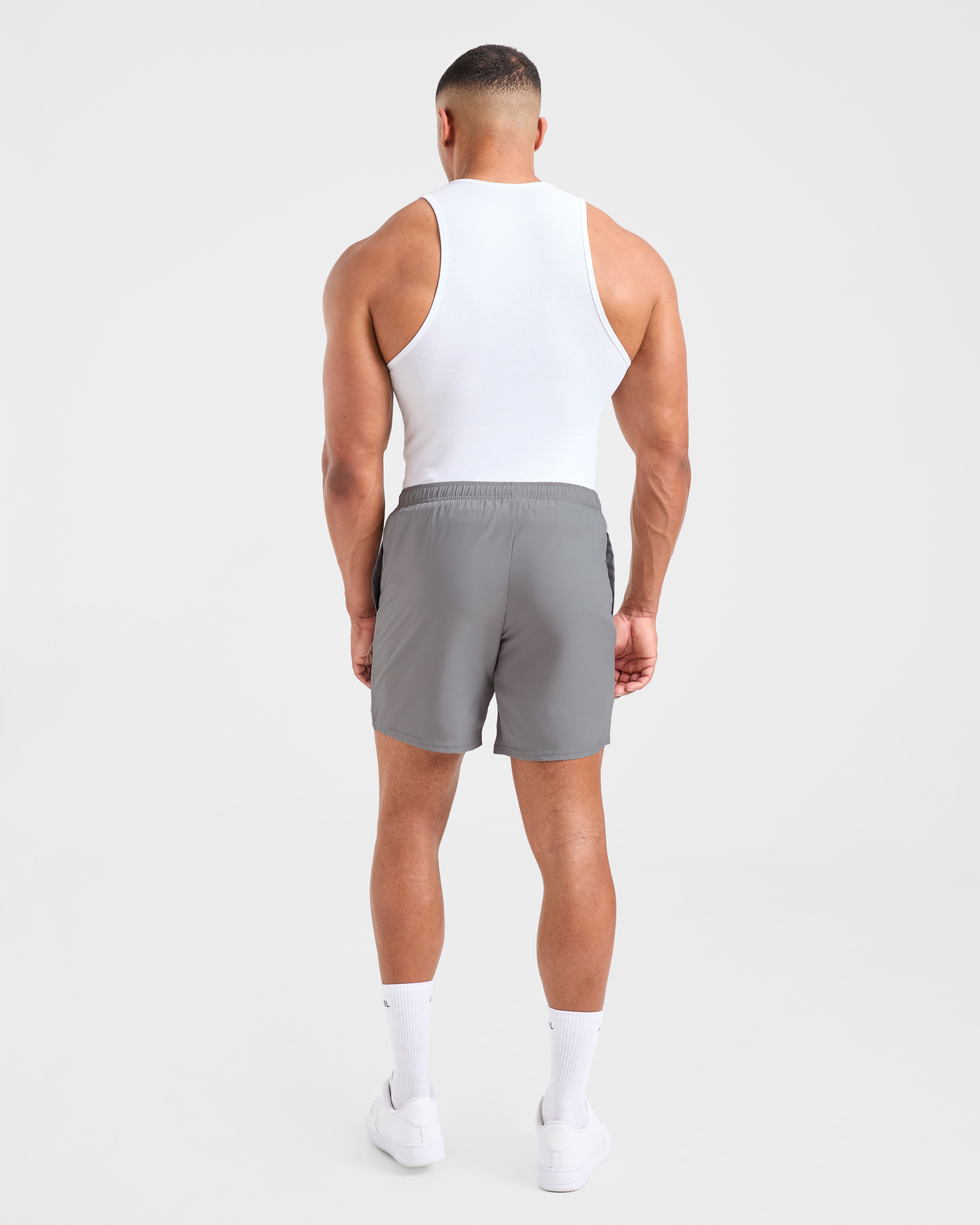 Muscle Ribbed Tank - Wit