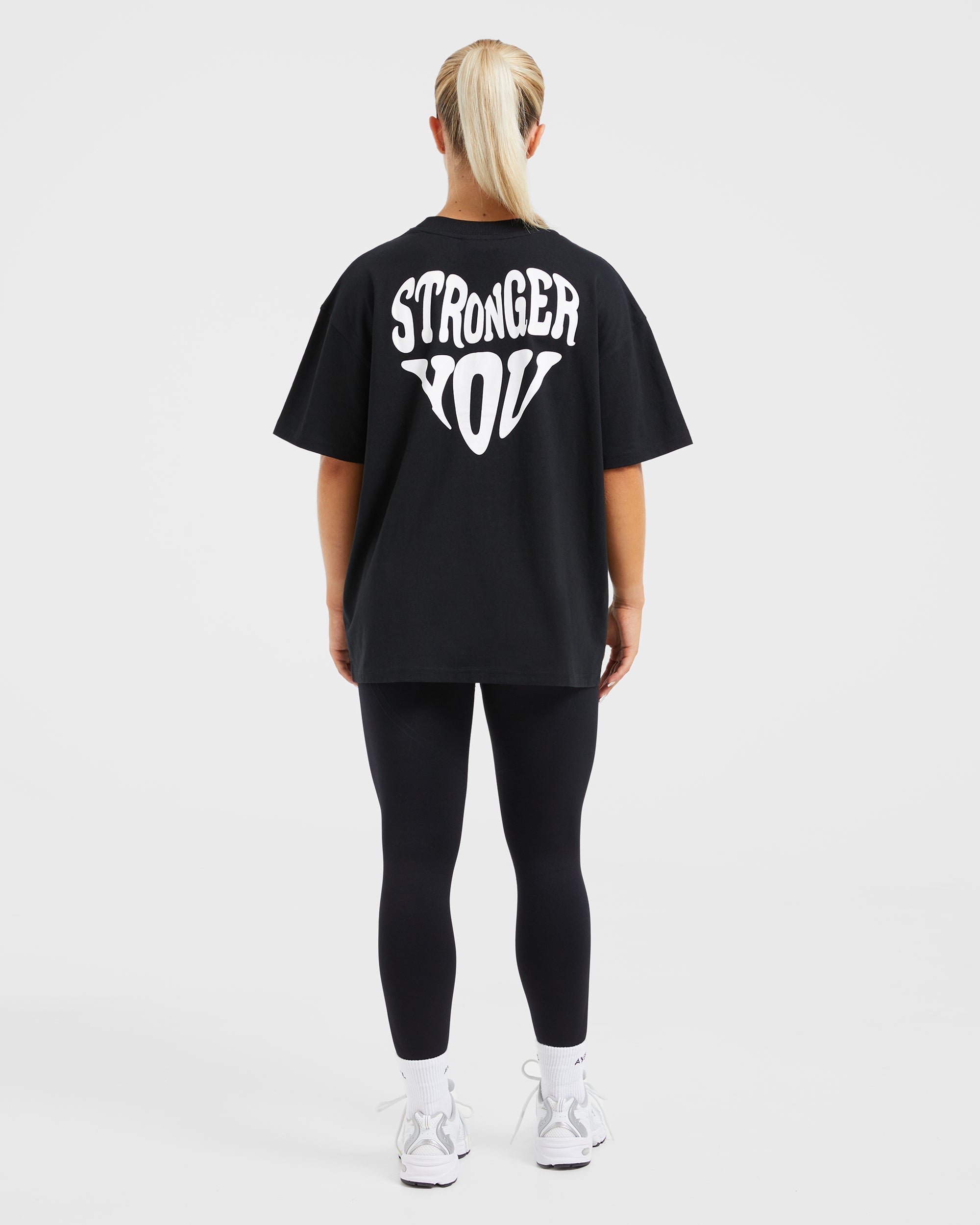 Stronger You Oversized T Shirt - Zwart