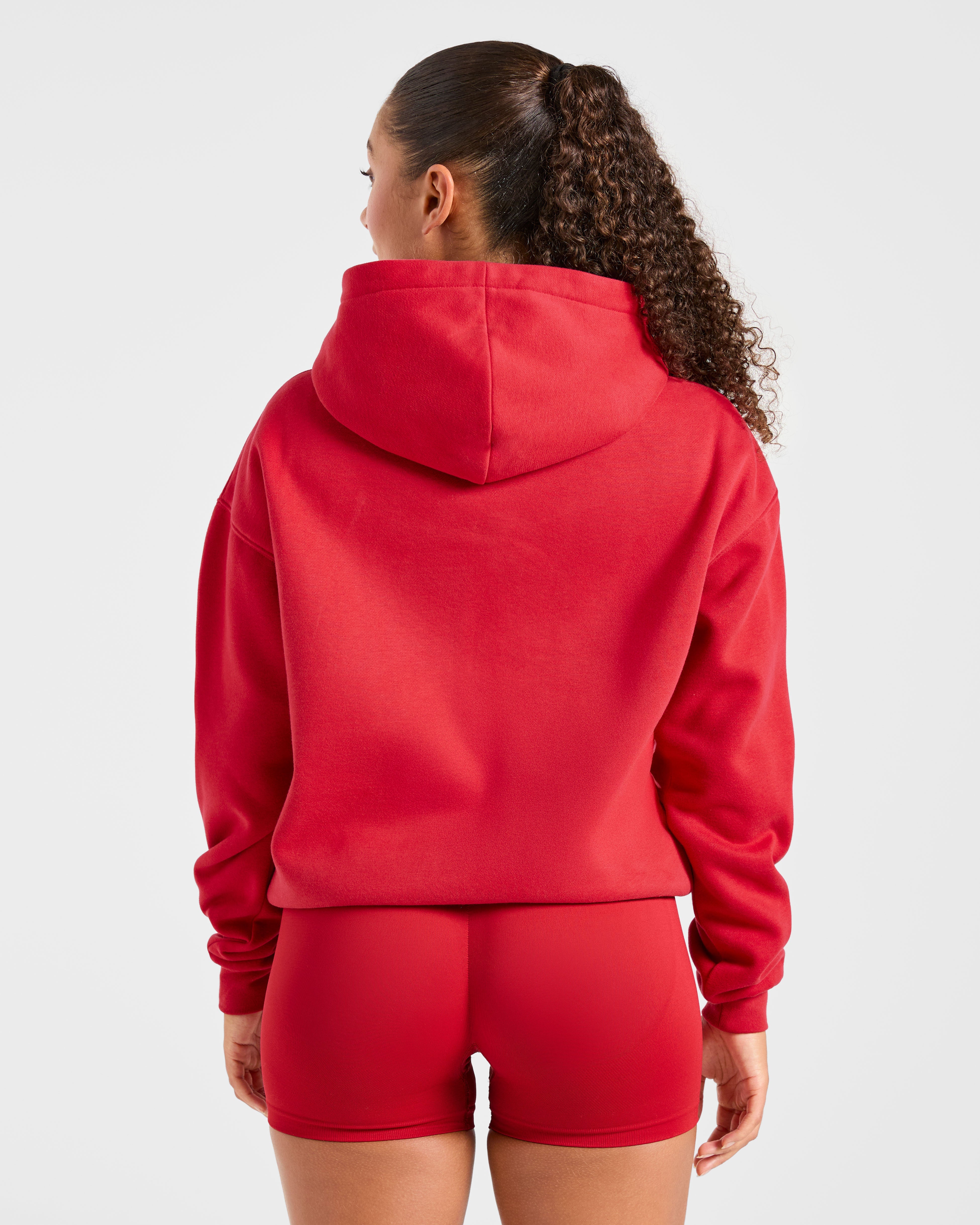 Varsity 2.0 Oversized Hoodie - Rood